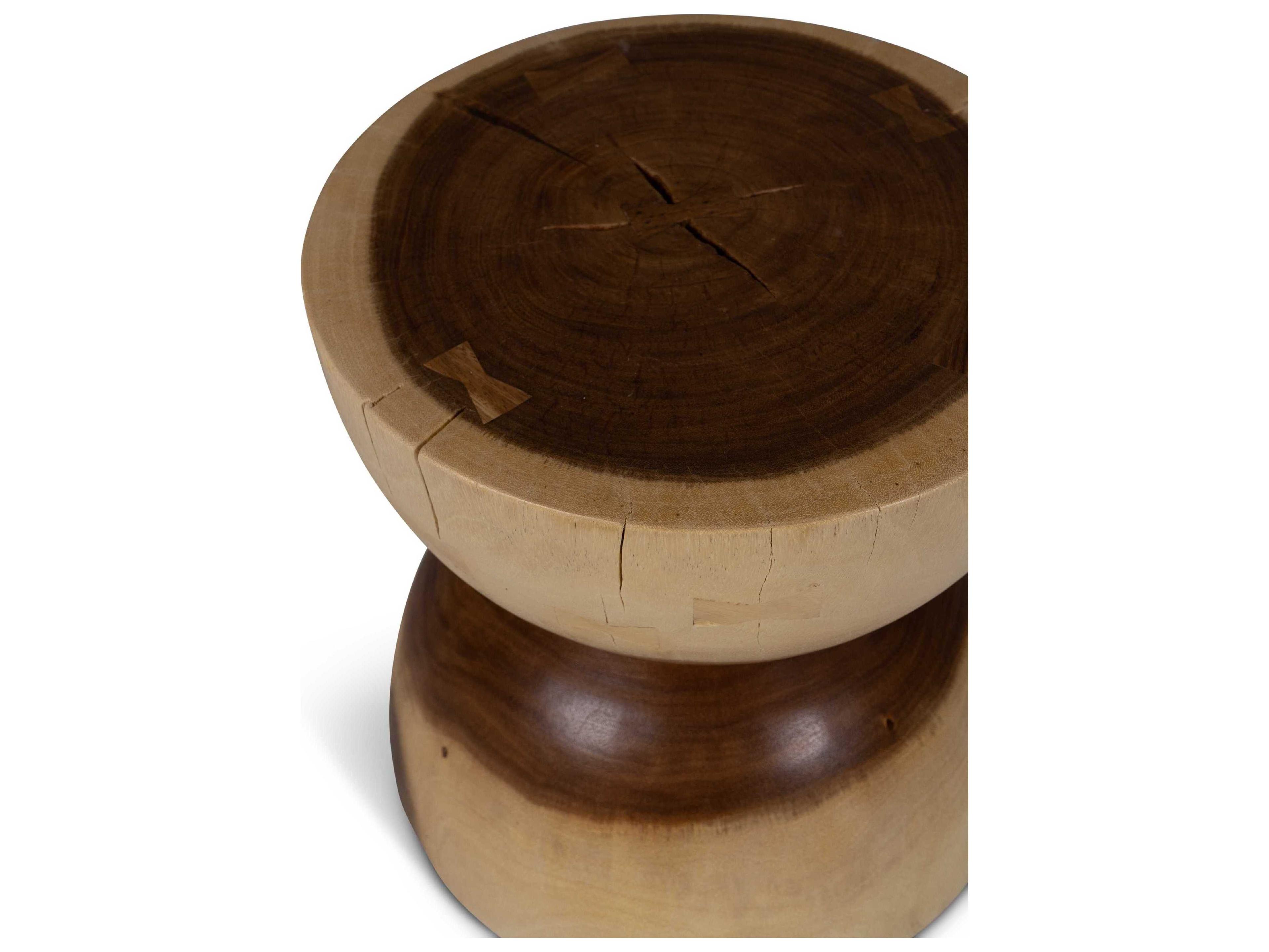 Urbia Naturals Pensri Natural Brown Accent Stool