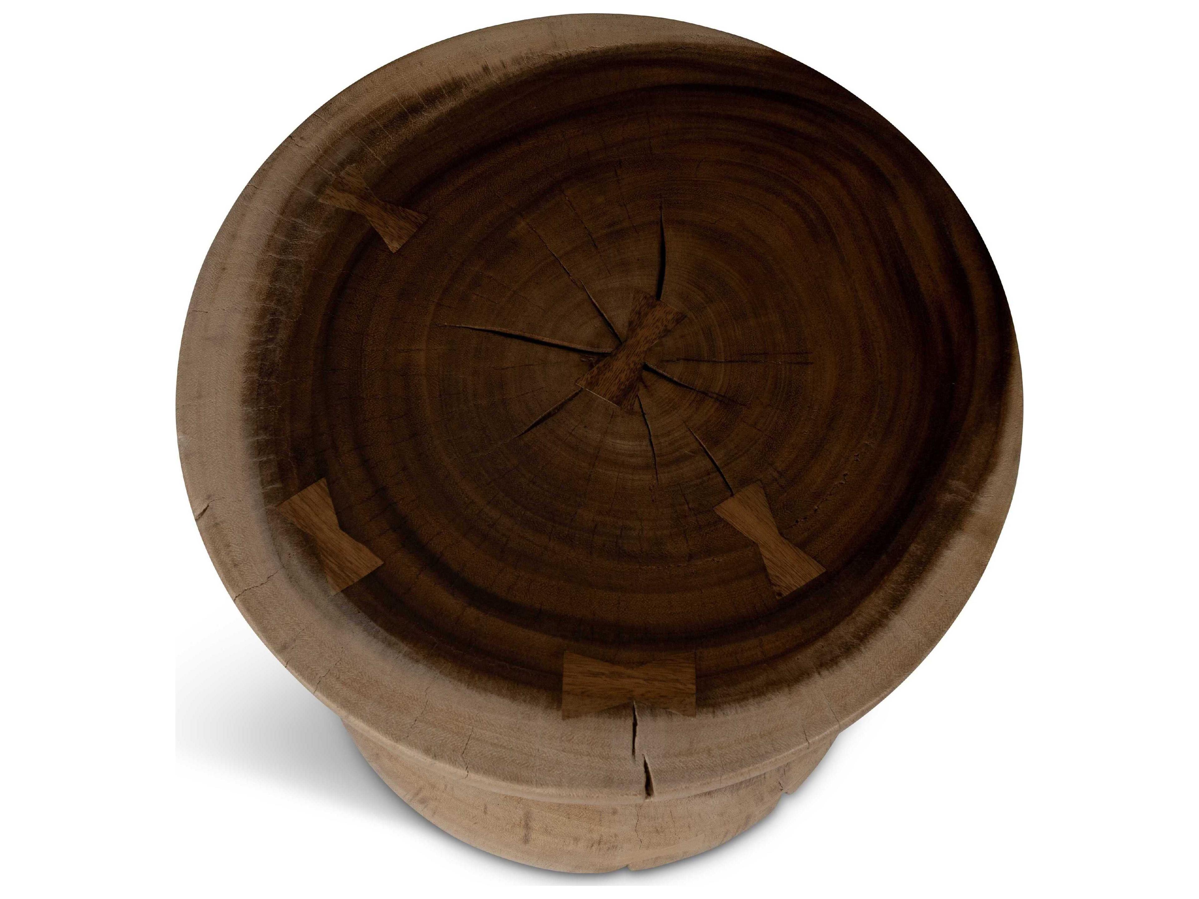 Urbia Naturals Pensri Natural Brown Accent Stool