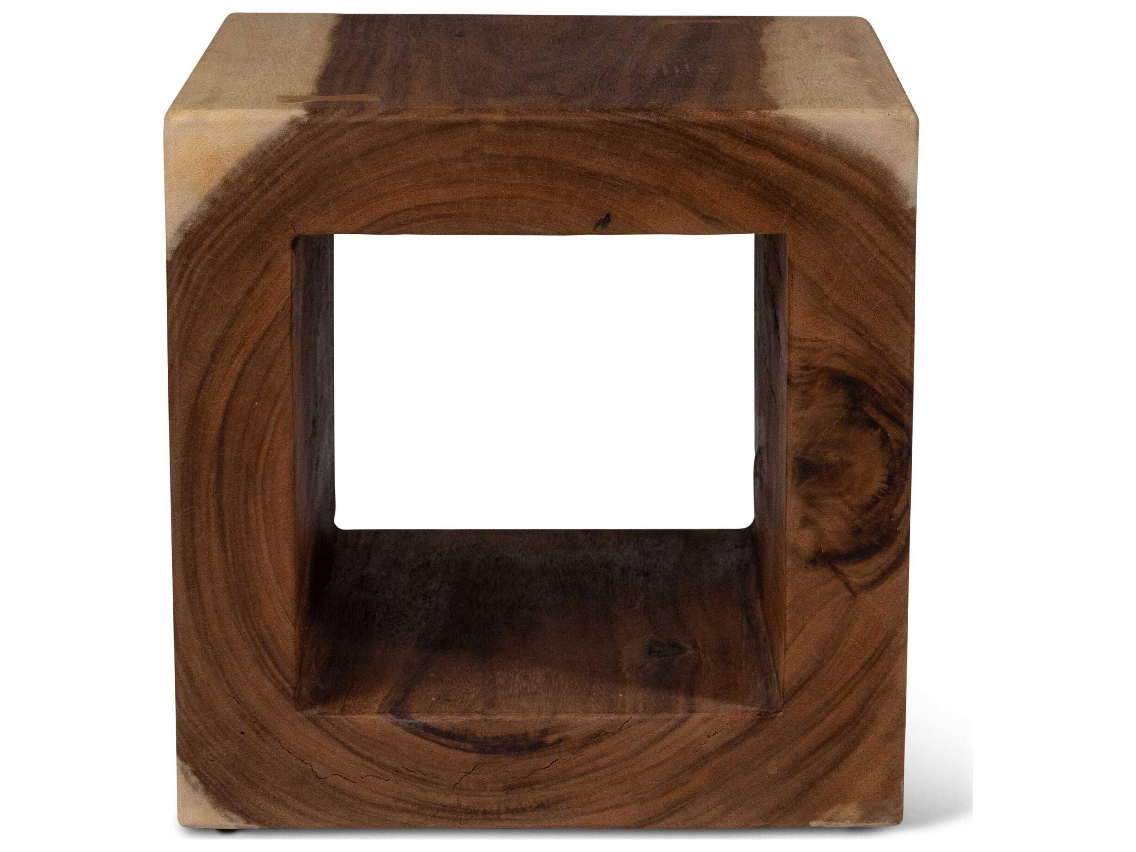 Urbia Naturals Tayida Natural Brown Accent Stool