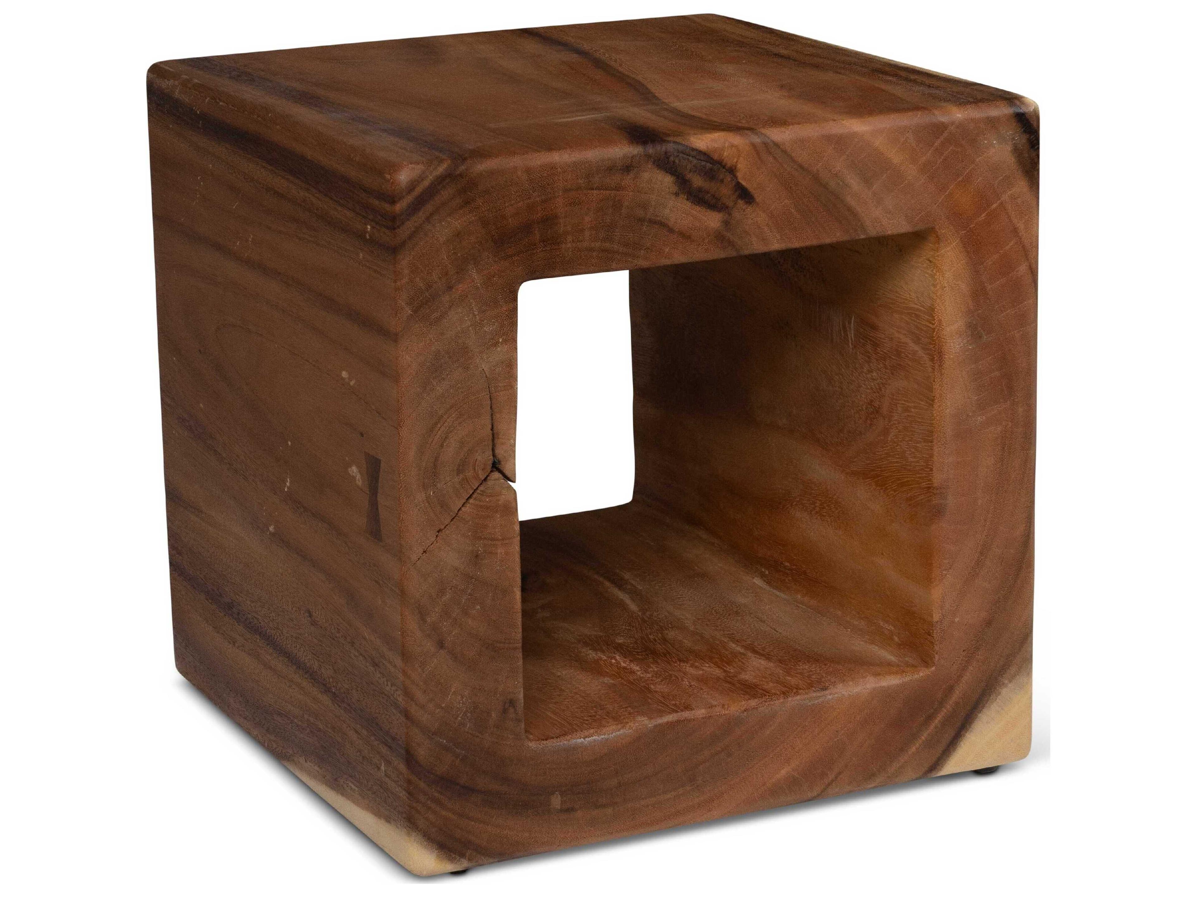 Urbia Naturals Tayida Natural Brown Accent Stool