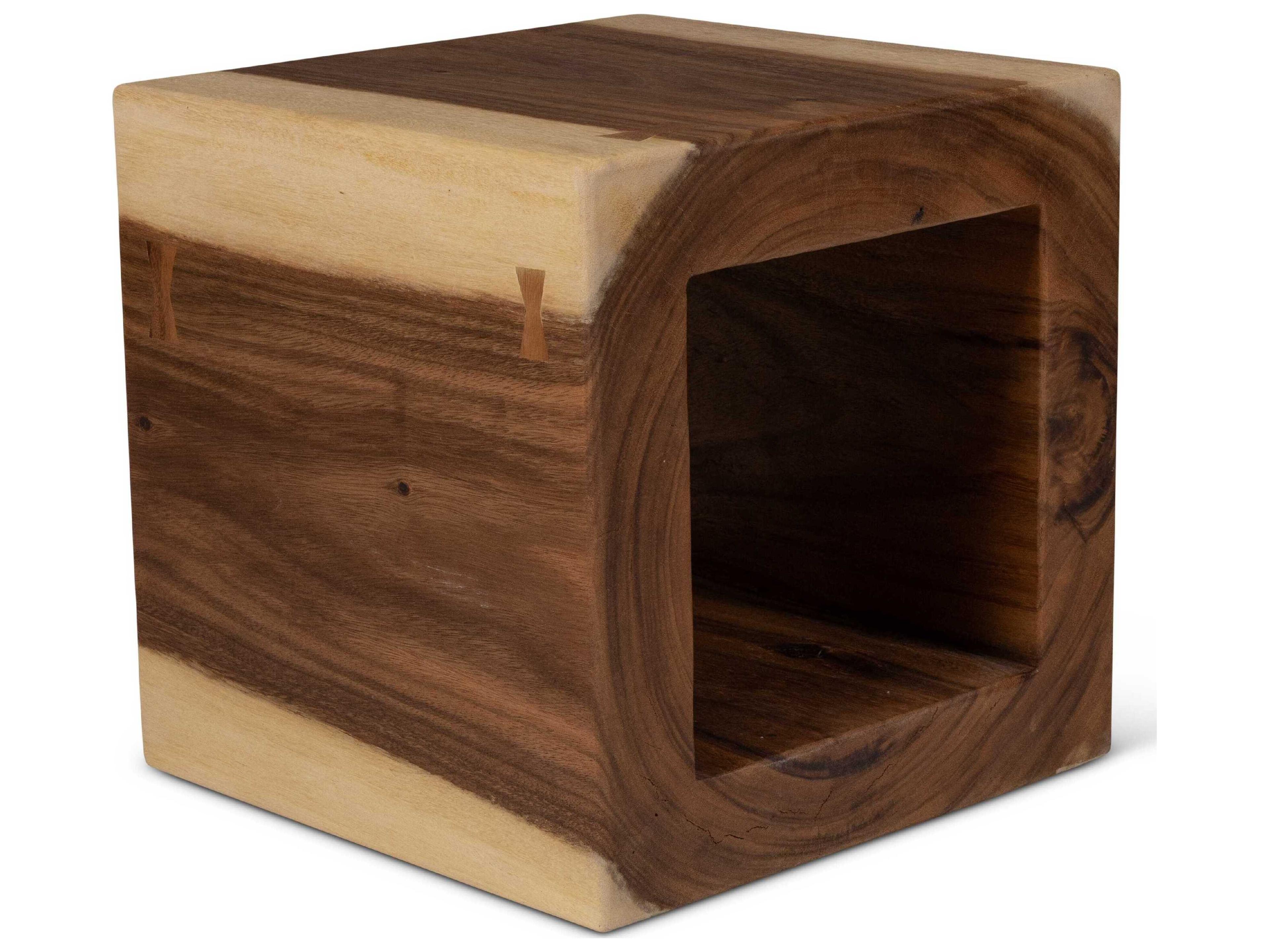 Urbia Naturals Tayida Natural Brown Accent Stool