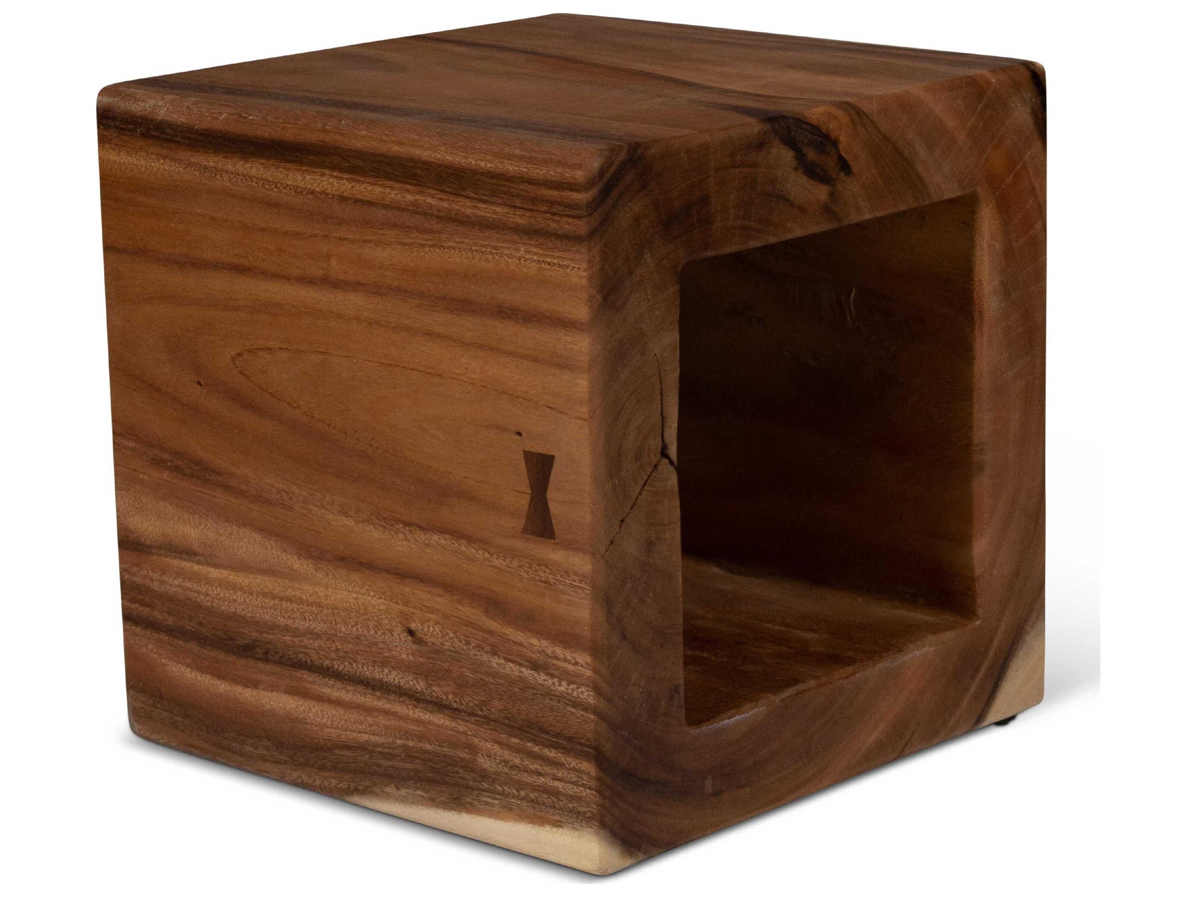 Urbia Naturals Tayida Natural Brown Accent Stool