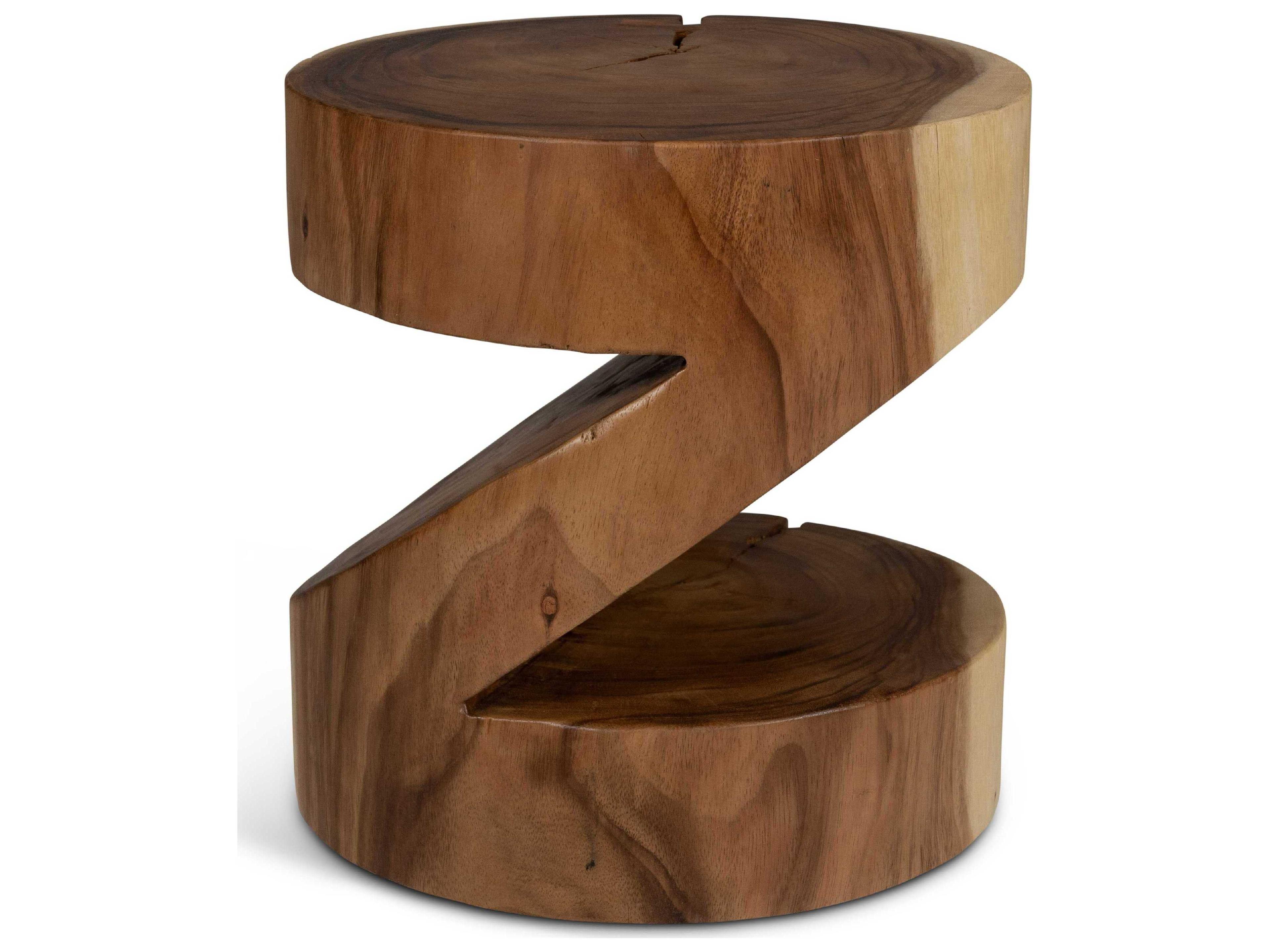 Urbia Naturals Anchali Natural Brown Accent Stool