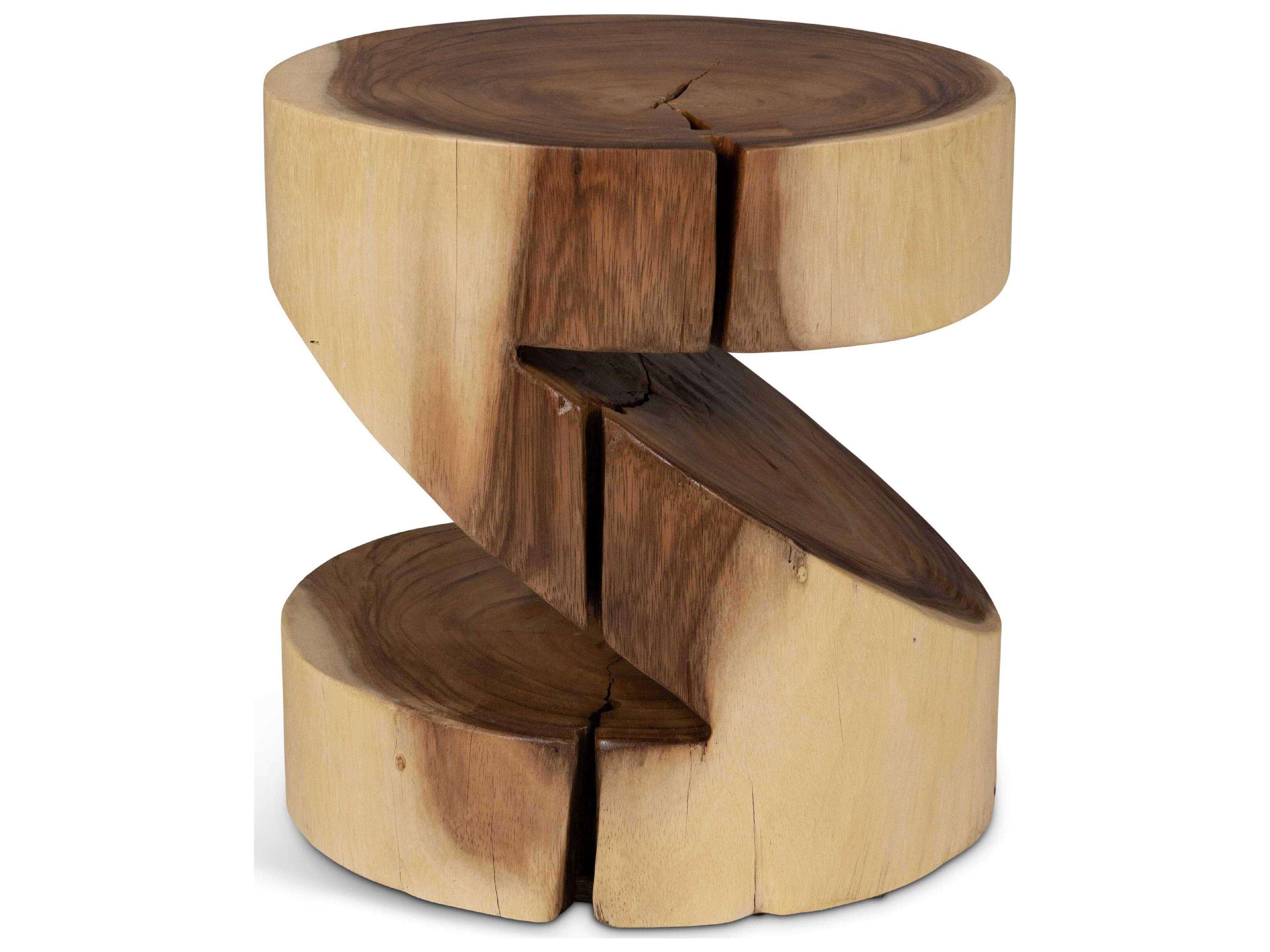 Urbia Naturals Anchali Natural Brown Accent Stool