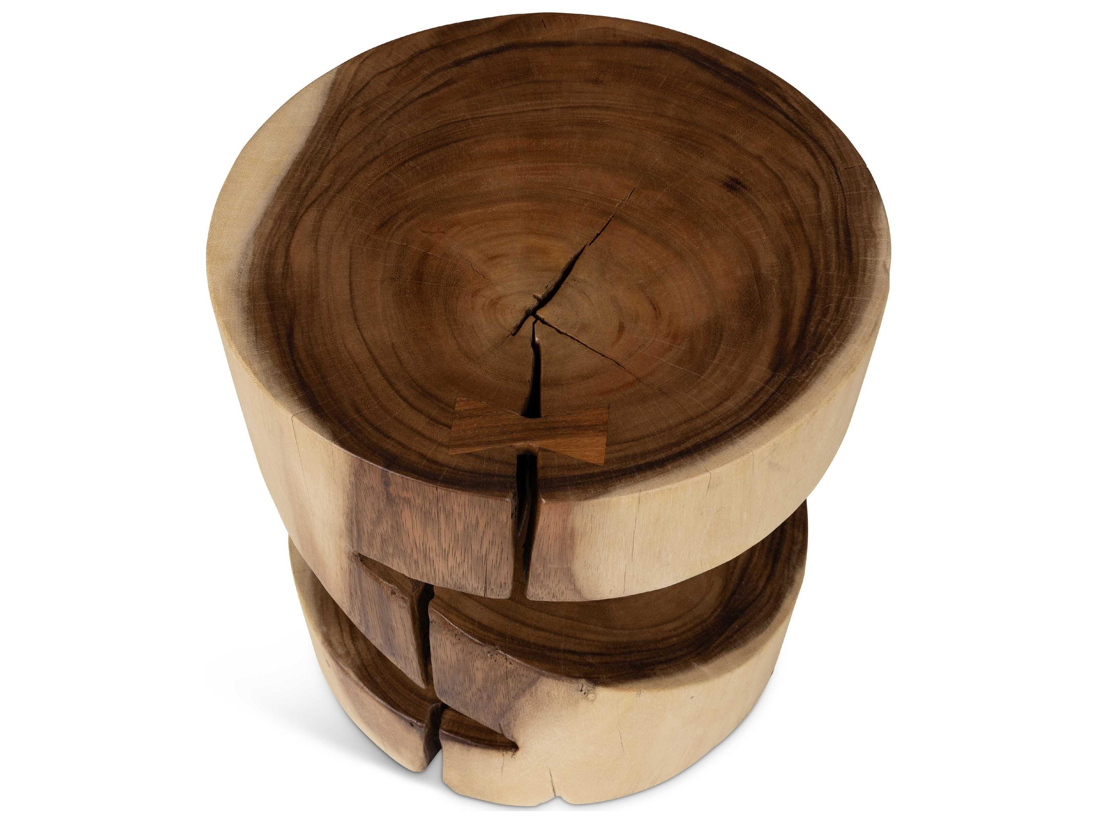 Urbia Naturals Anchali Natural Brown Accent Stool