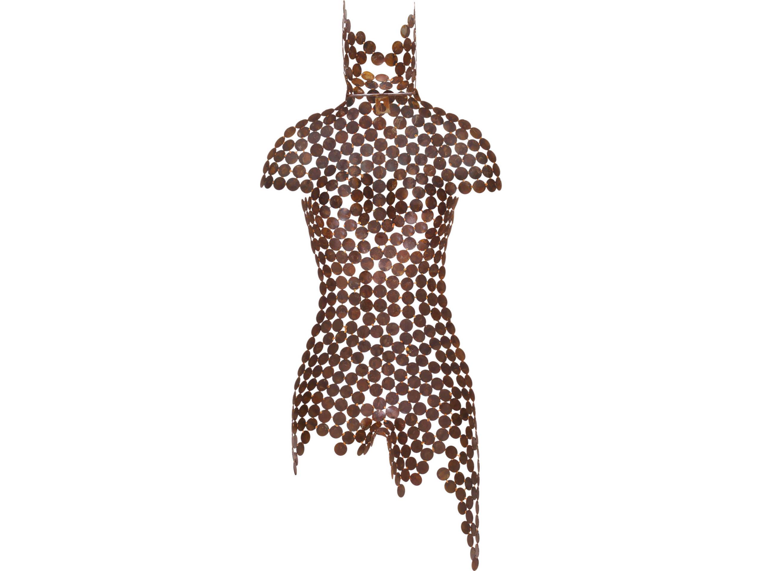 Urbia Naturals Faux Rust Female Torso 3D Wall Art