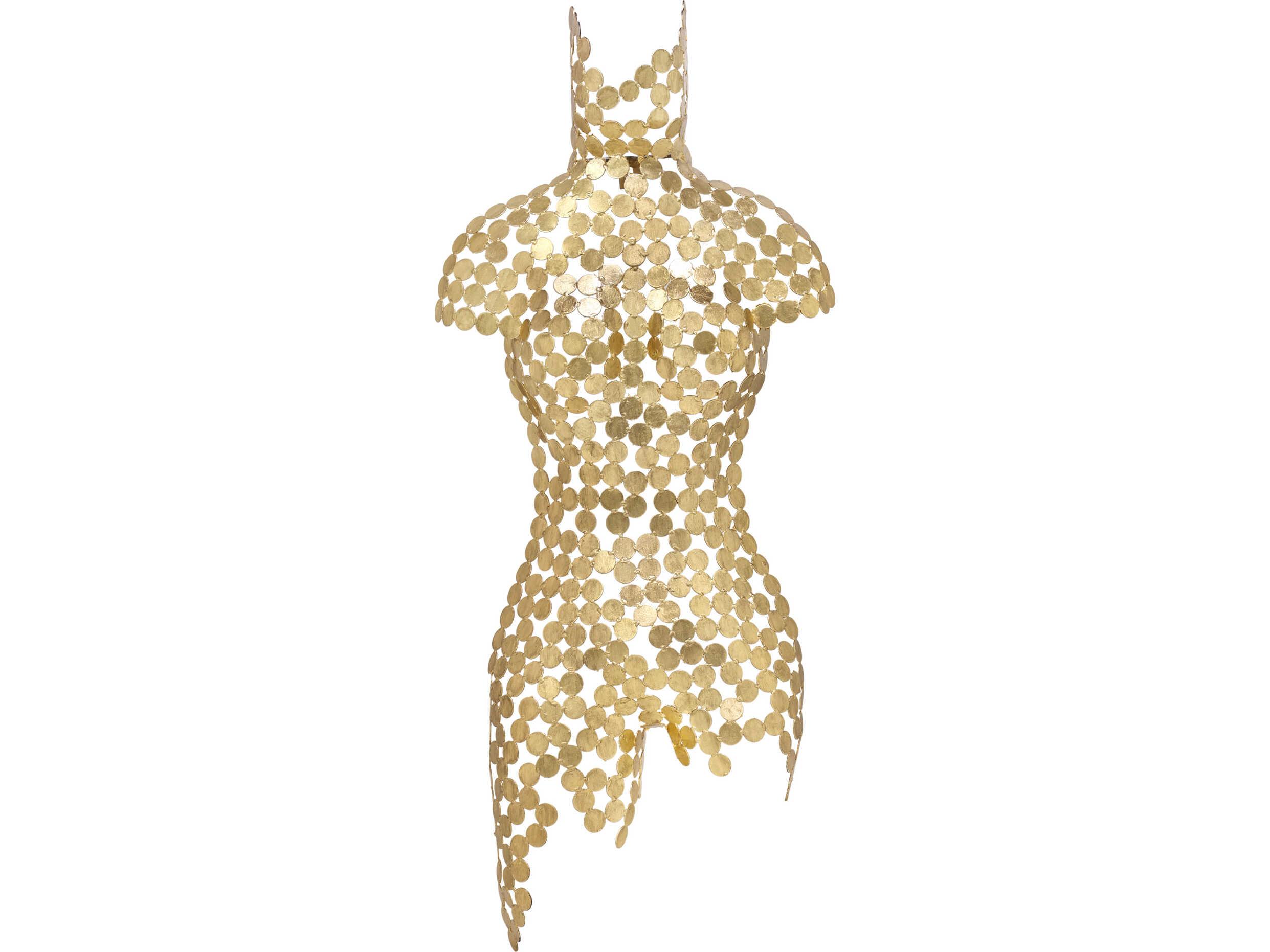 Urbia Naturals 3D Gold Leaf Female Torso 3D Wall Art