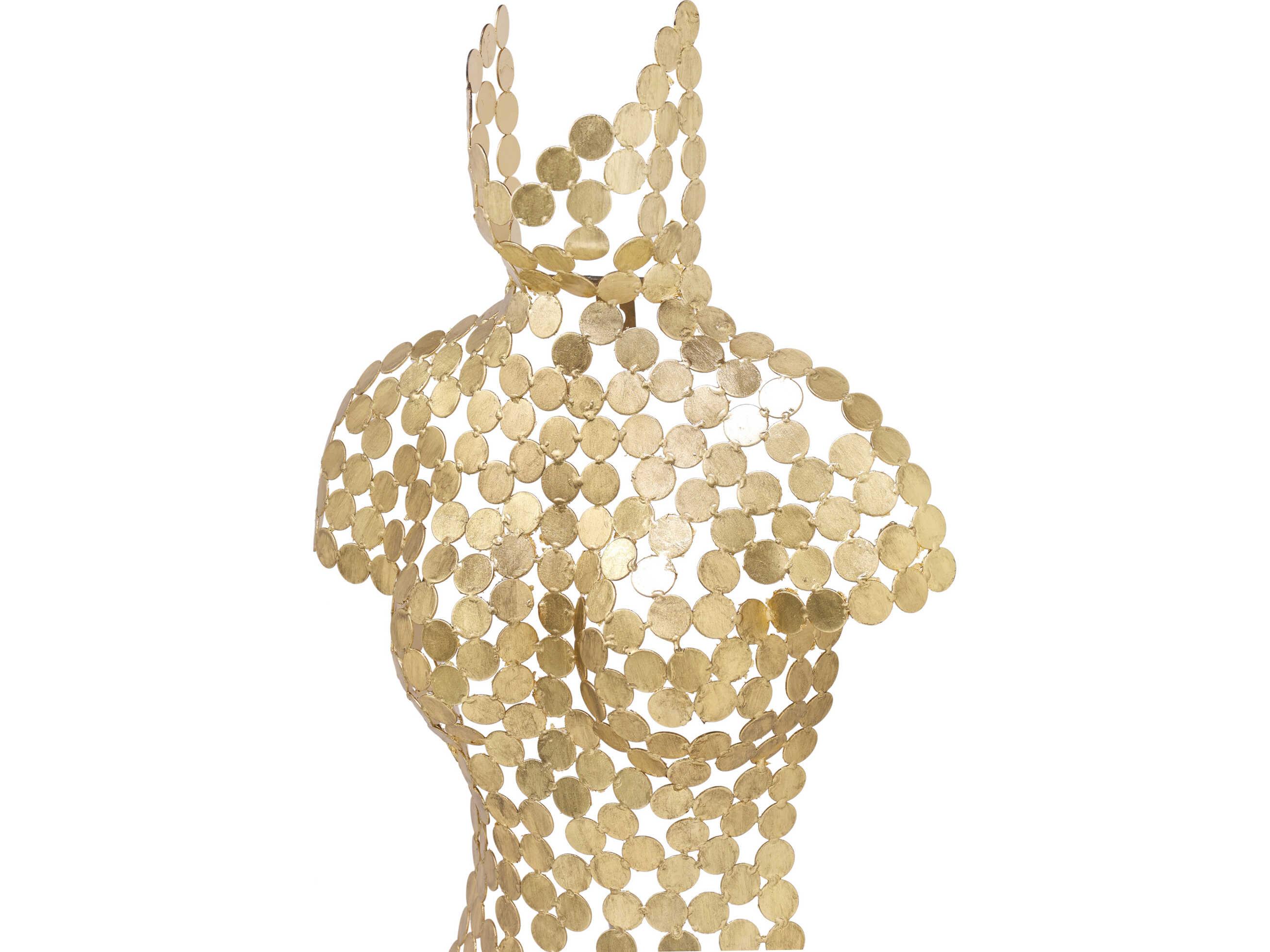 Urbia Naturals 3D Gold Leaf Female Torso 3D Wall Art