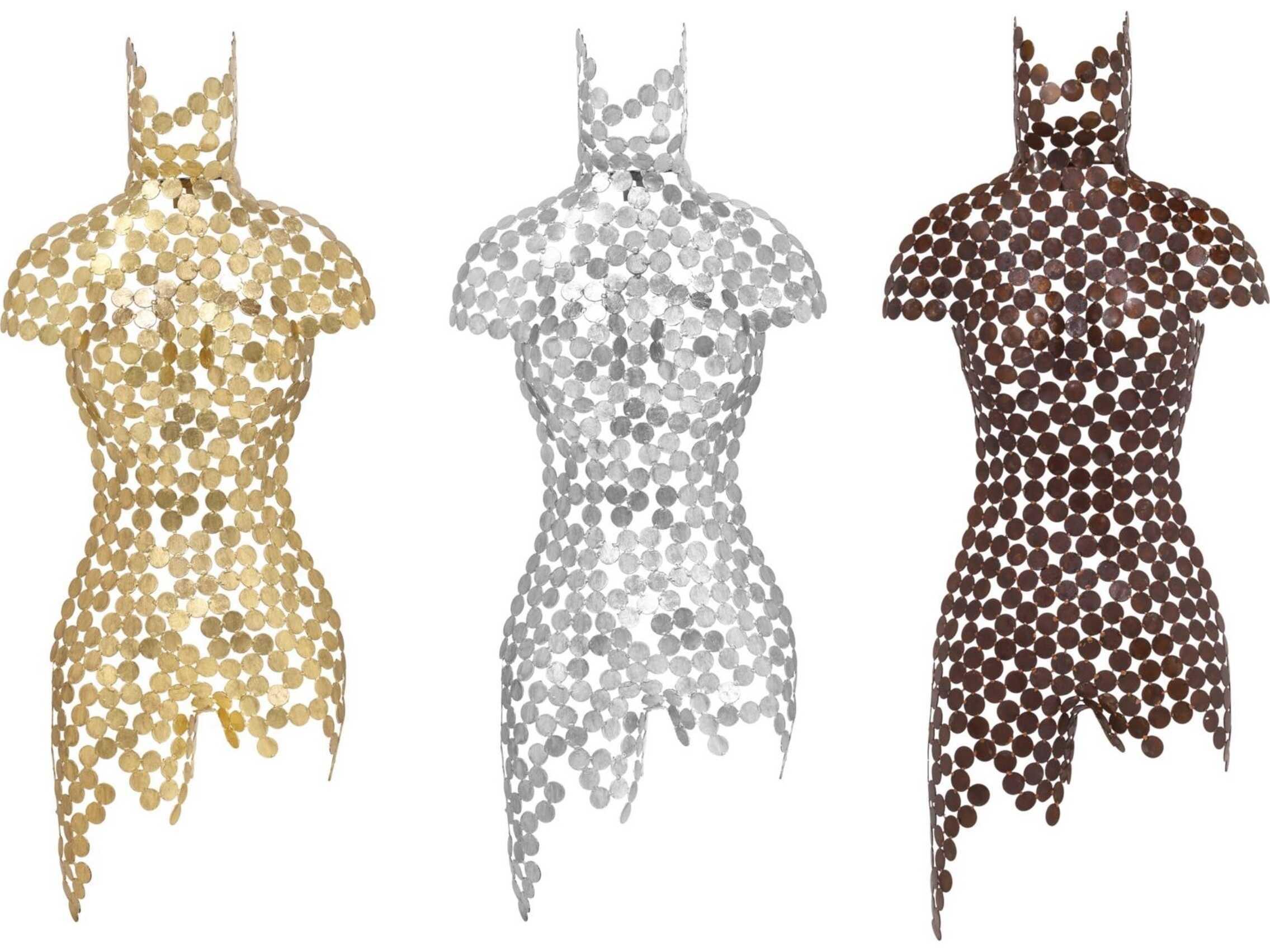 Urbia Naturals 3D Gold Leaf Female Torso 3D Wall Art