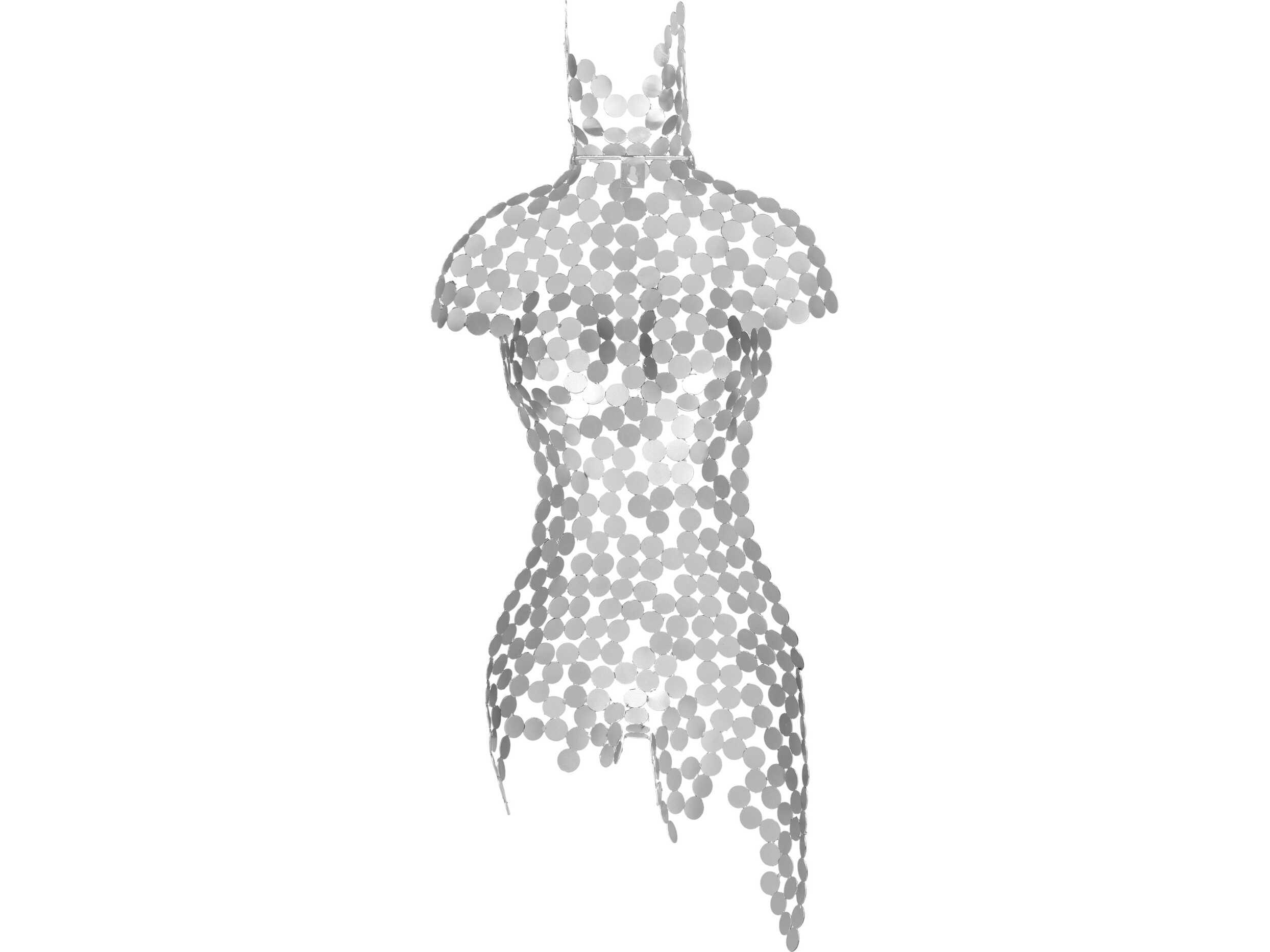 Urbia Naturals Silver Leaf Female Torso 3D Wall Art