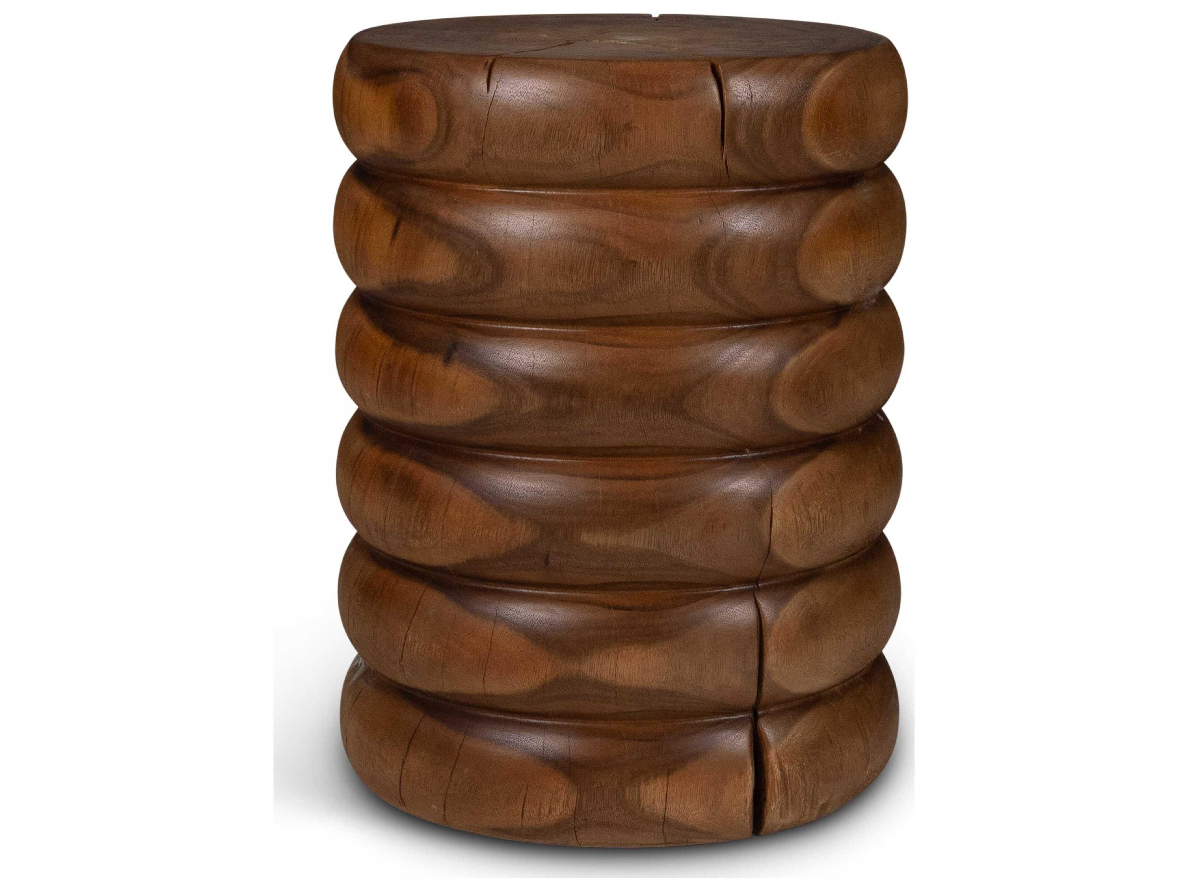 Urbia Naturals Chaiya Natural Brown Accent Stool