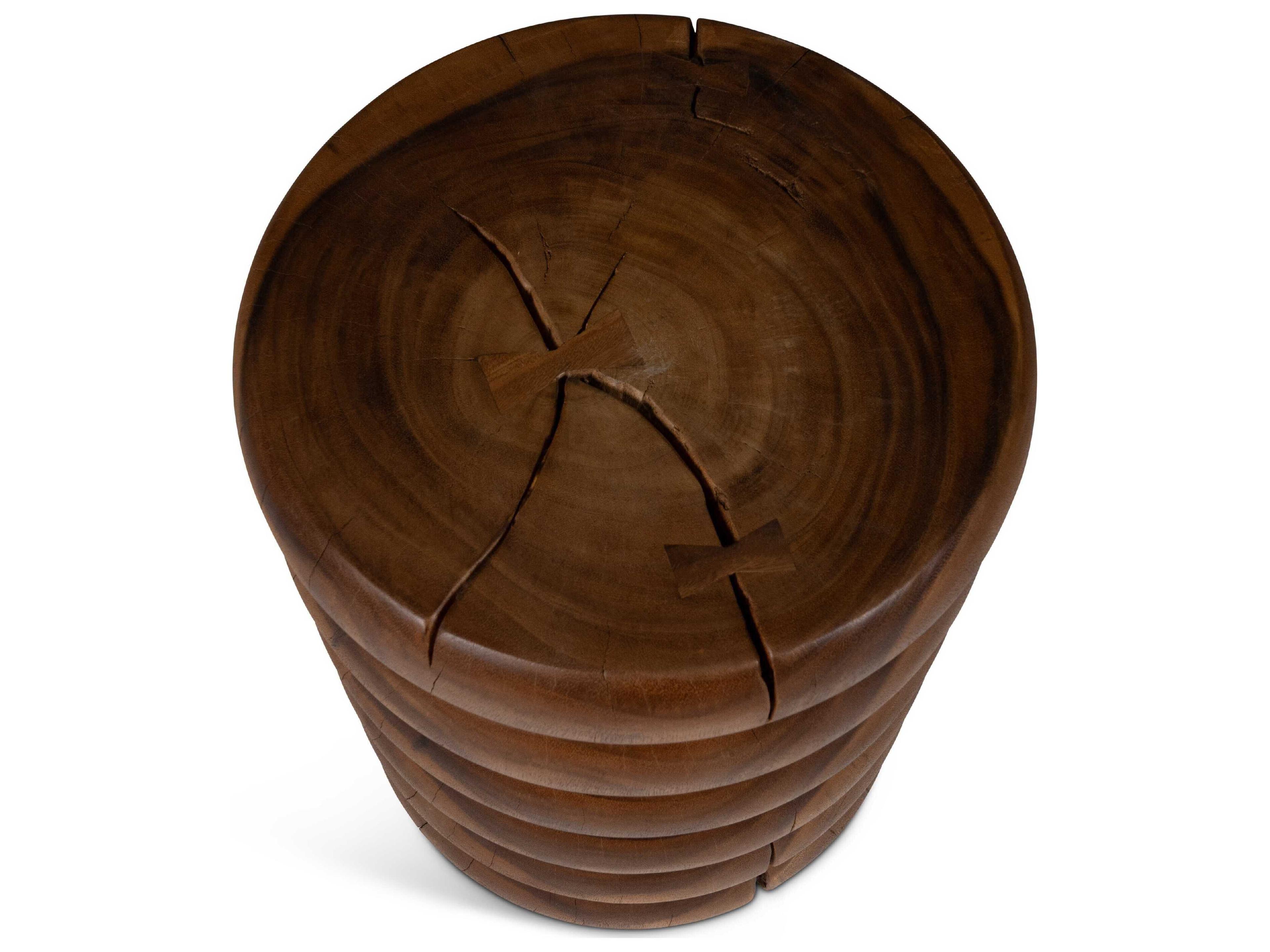 Urbia Naturals Chaiya Natural Brown Accent Stool