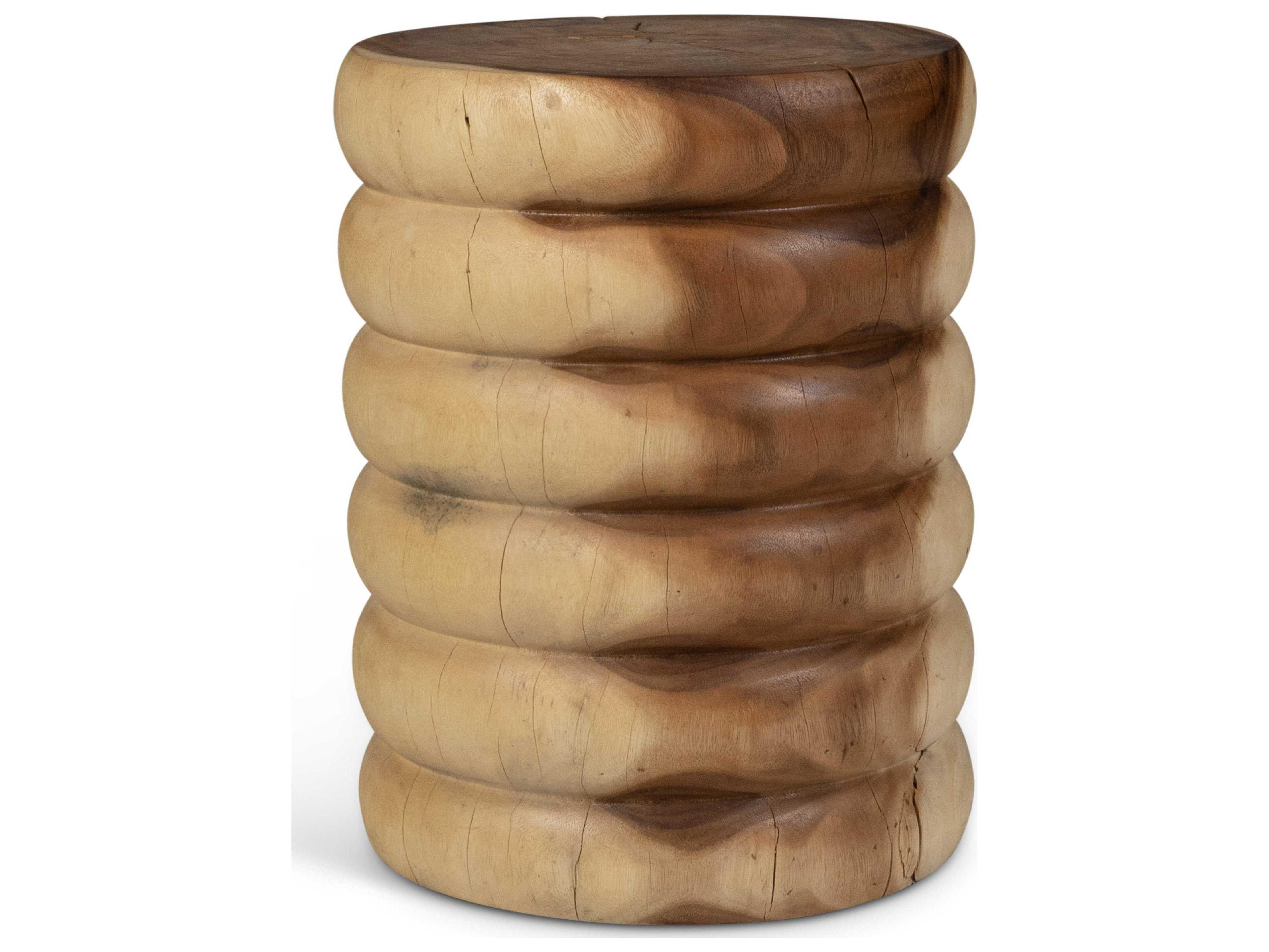 Urbia Naturals Chaiya Natural Brown Accent Stool