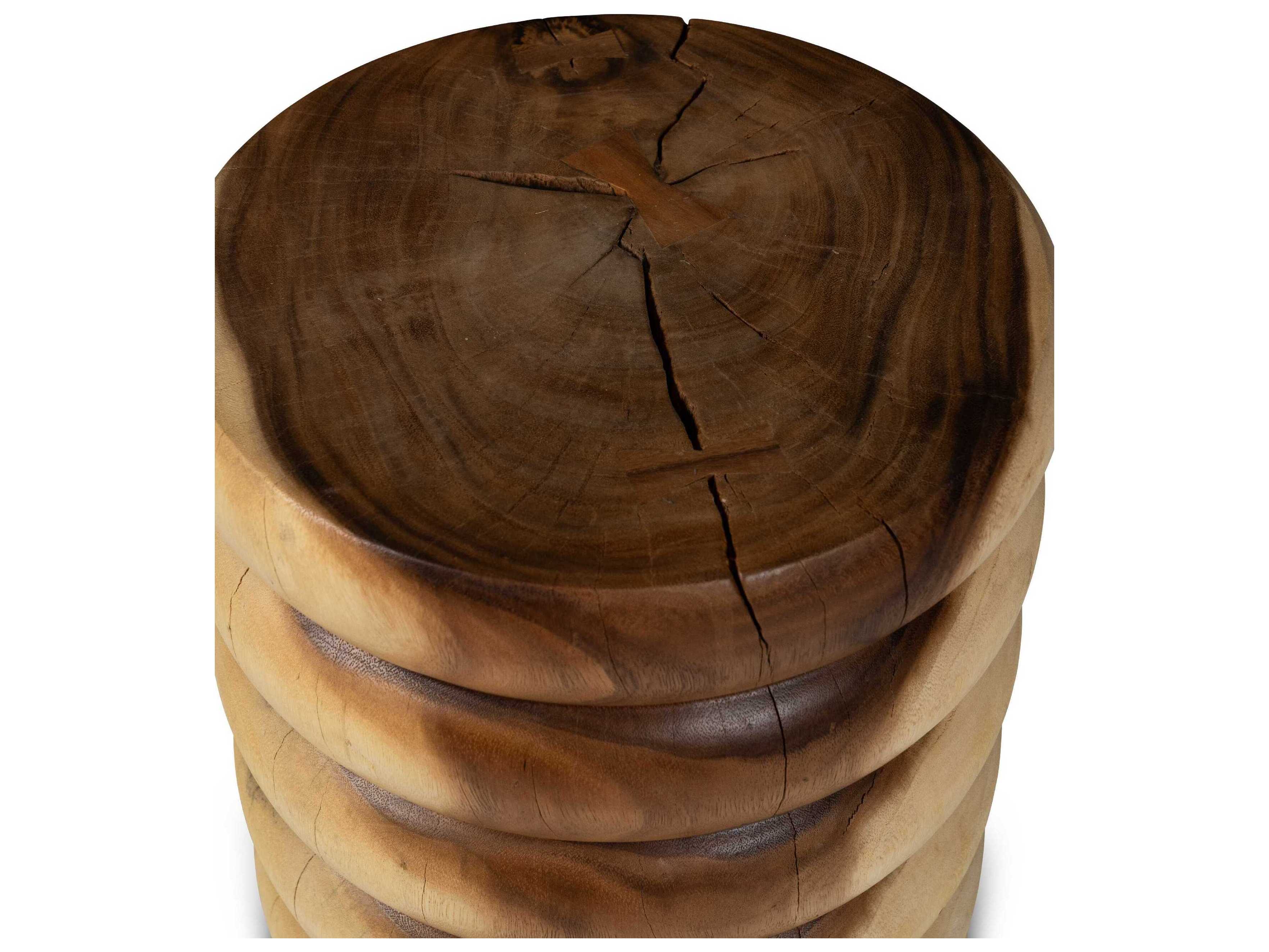 Urbia Naturals Chaiya Natural Brown Accent Stool