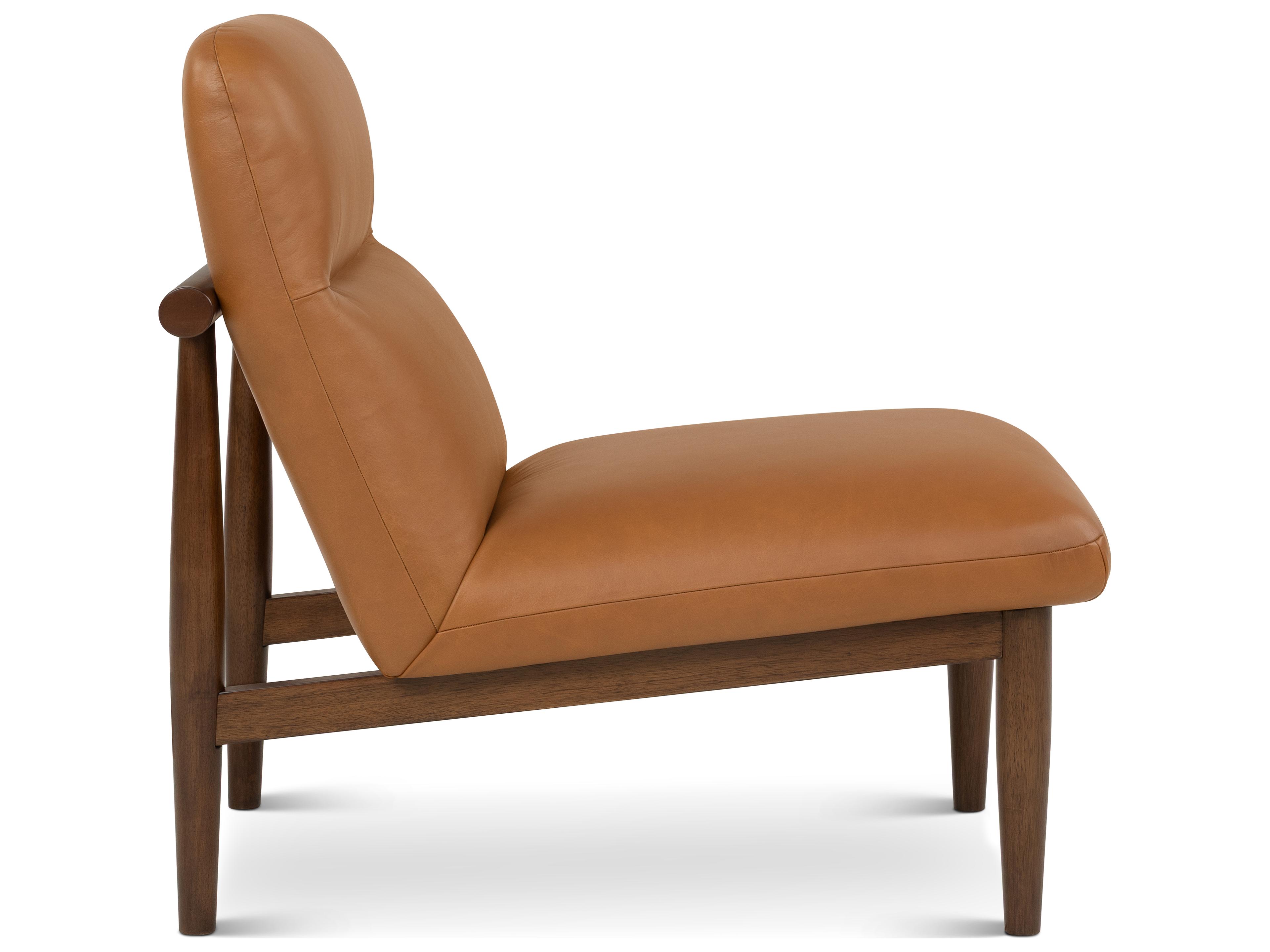 Urbia Metro Brown Leather Accent Chair