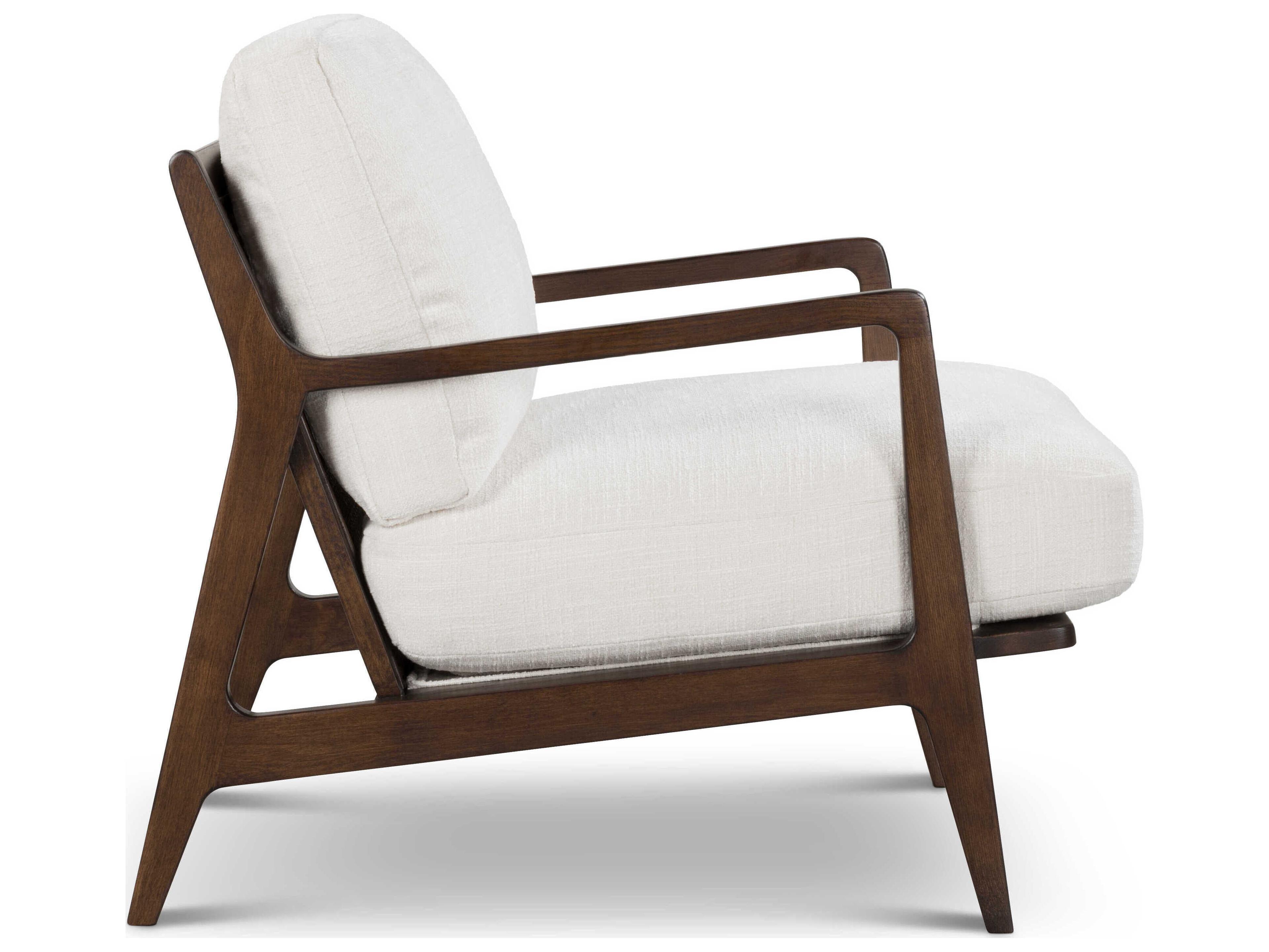 Urbia Carmelo Walnut Upholstered Accent Chair