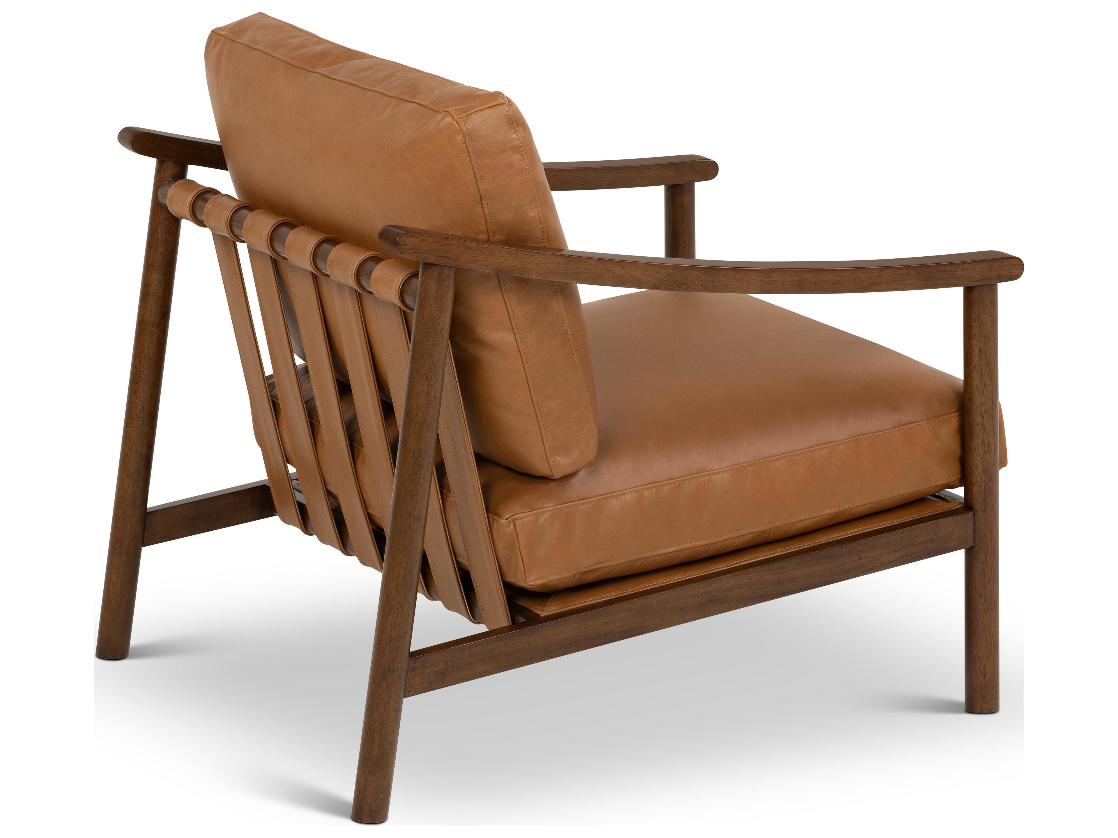 Urbia Metro Brown Leather Accent Chair