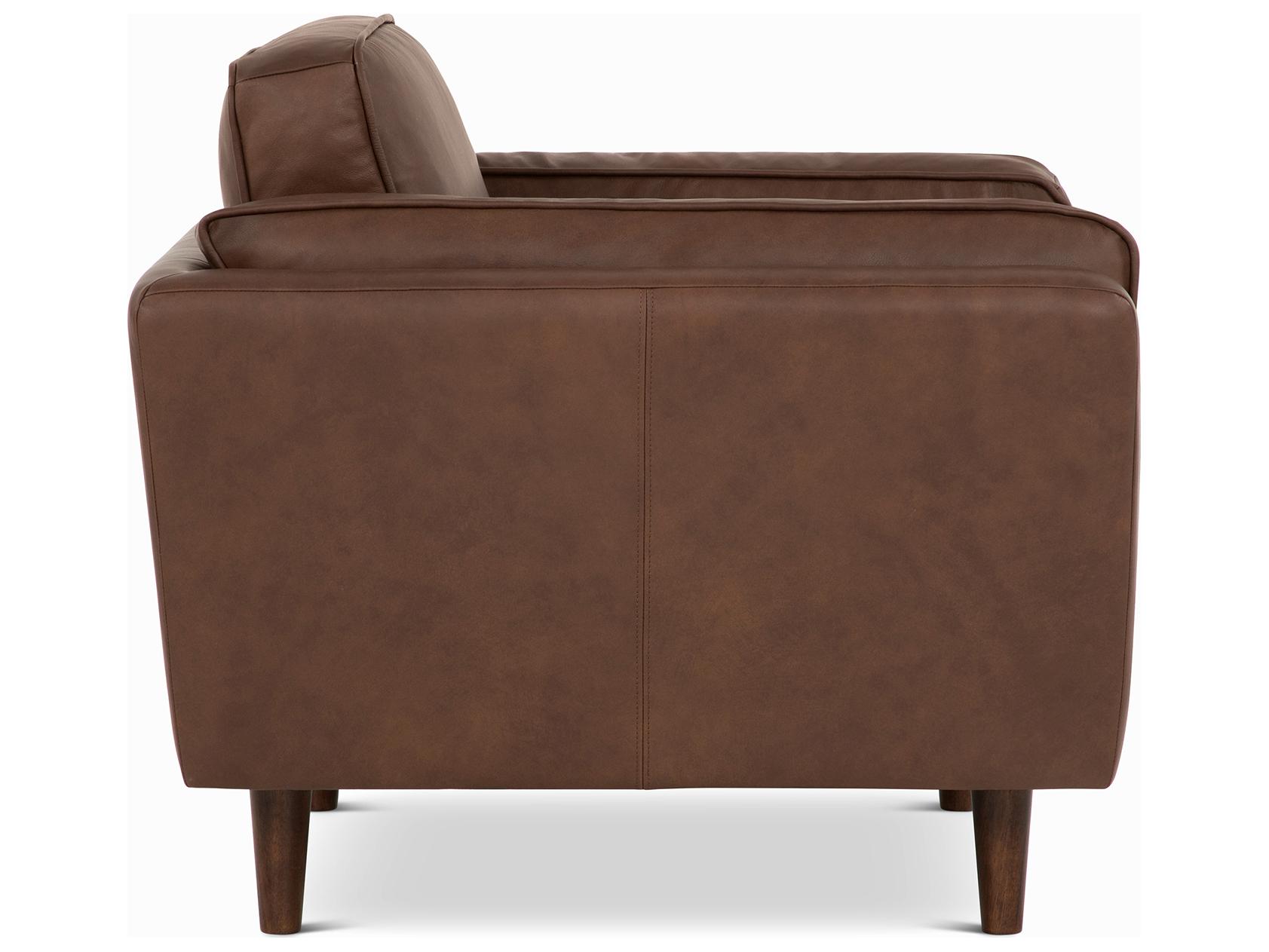 Urbia Brooklyn Brown Leather Accent Chair