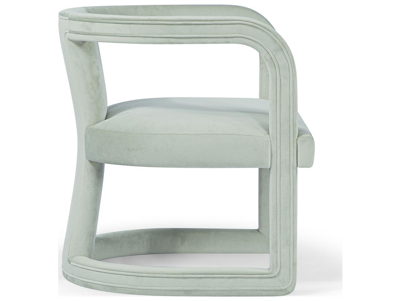 Urbia Metro Green Velvet Accent Chair