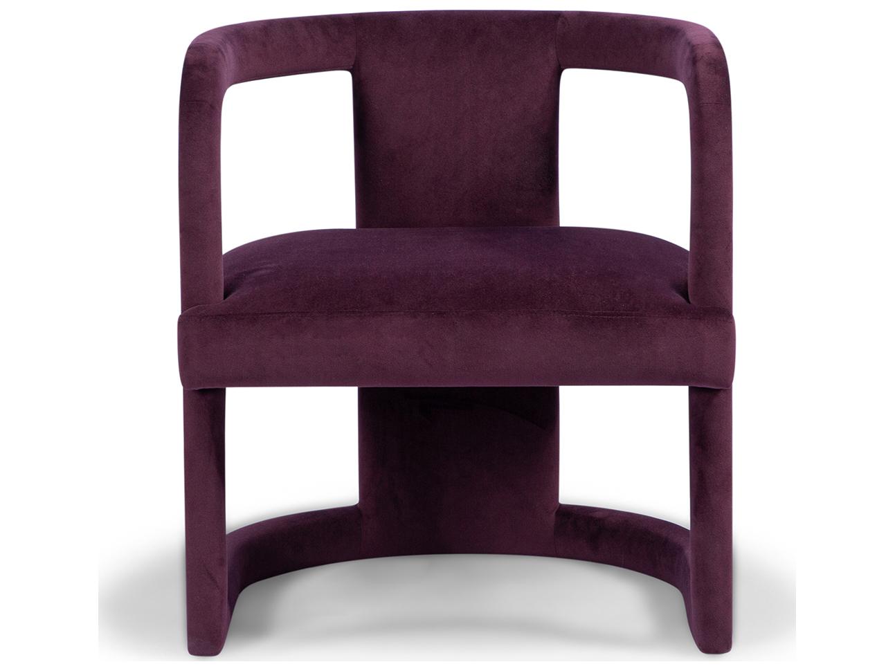 Urbia Metro Purple Velvet Accent Chair