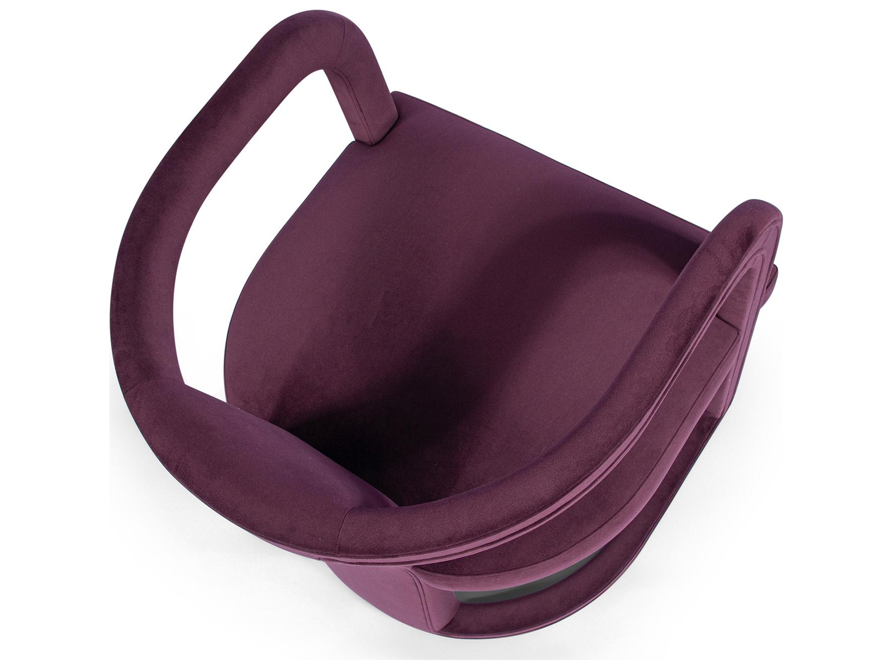 Urbia Metro Purple Velvet Accent Chair