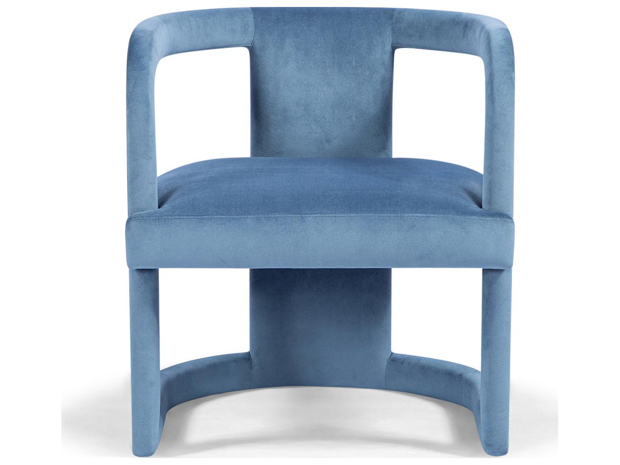 Urbia Metro Blue Velvet Accent Chair