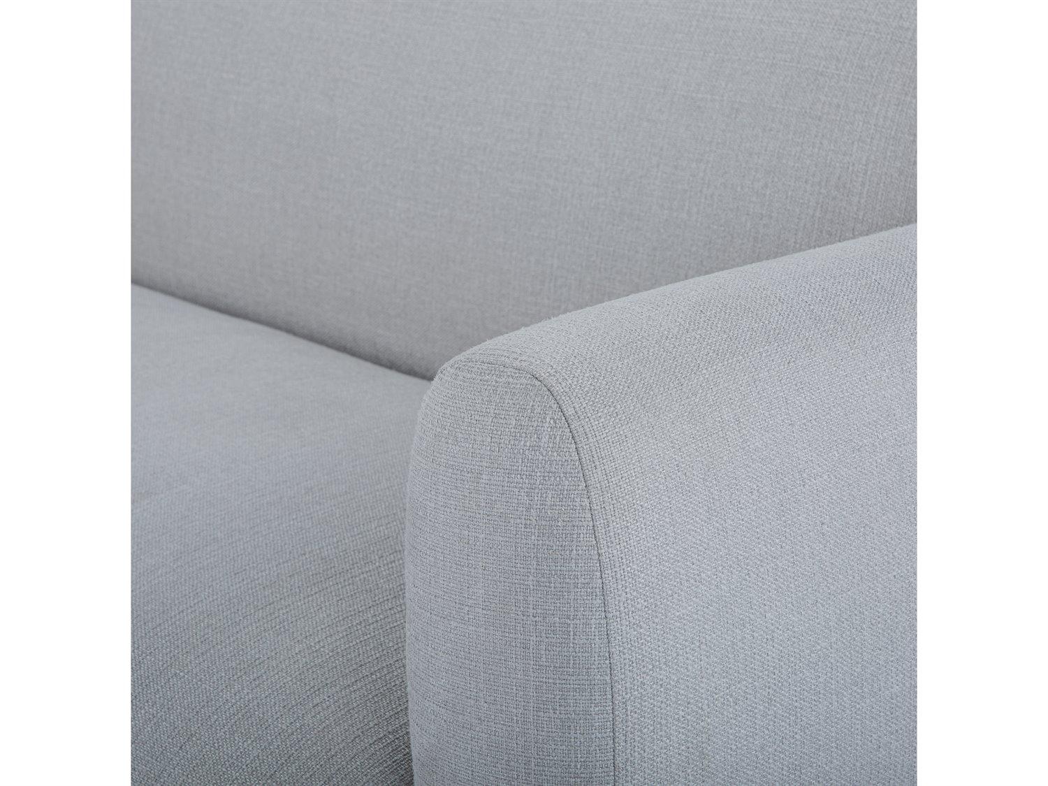 Urbia Metro Tulum Light Gray Honey Oak Upholstered Sofa