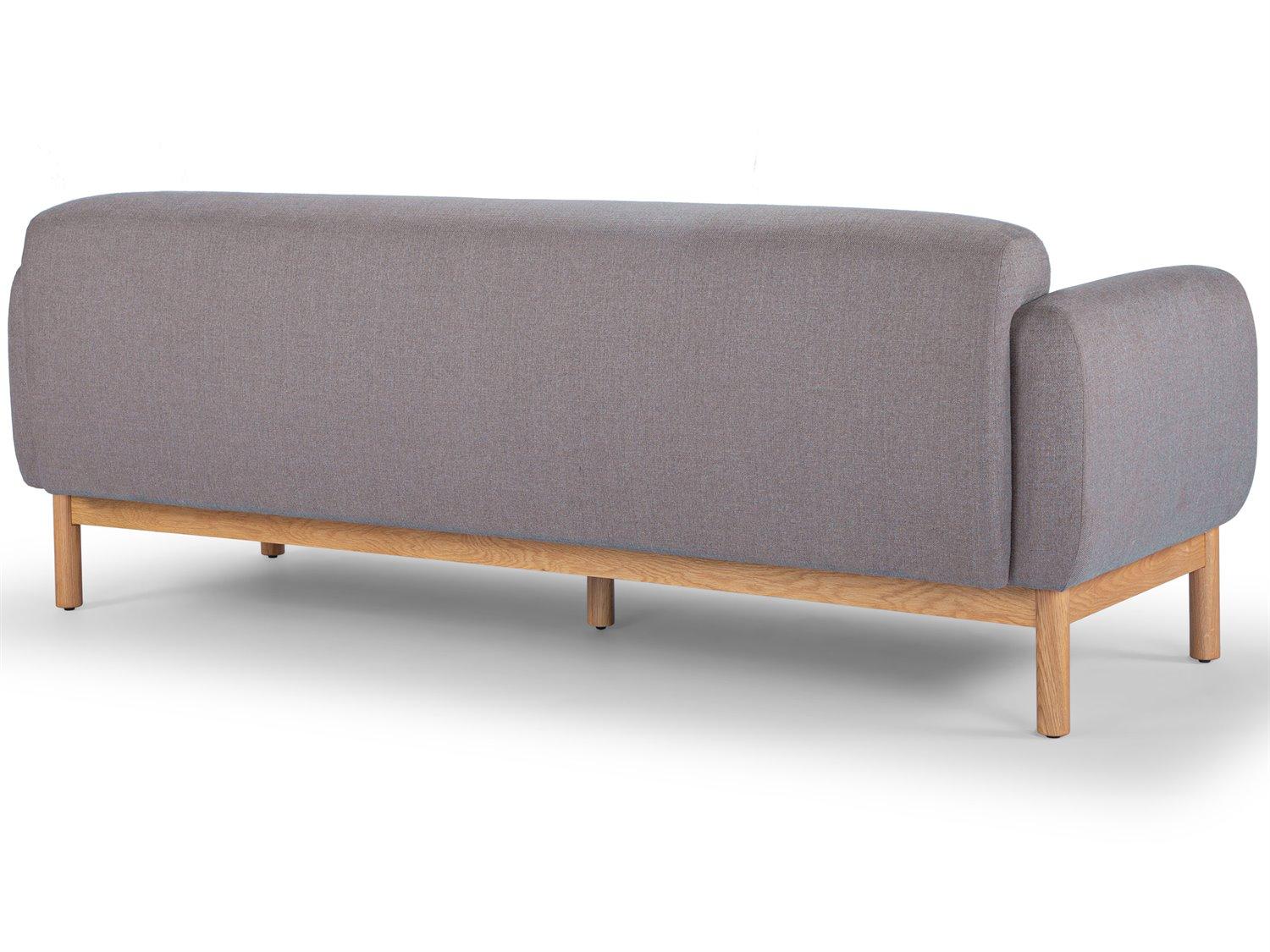 Urbia Metro Tulum Dark Brown Honey Oak Upholstered Sofa