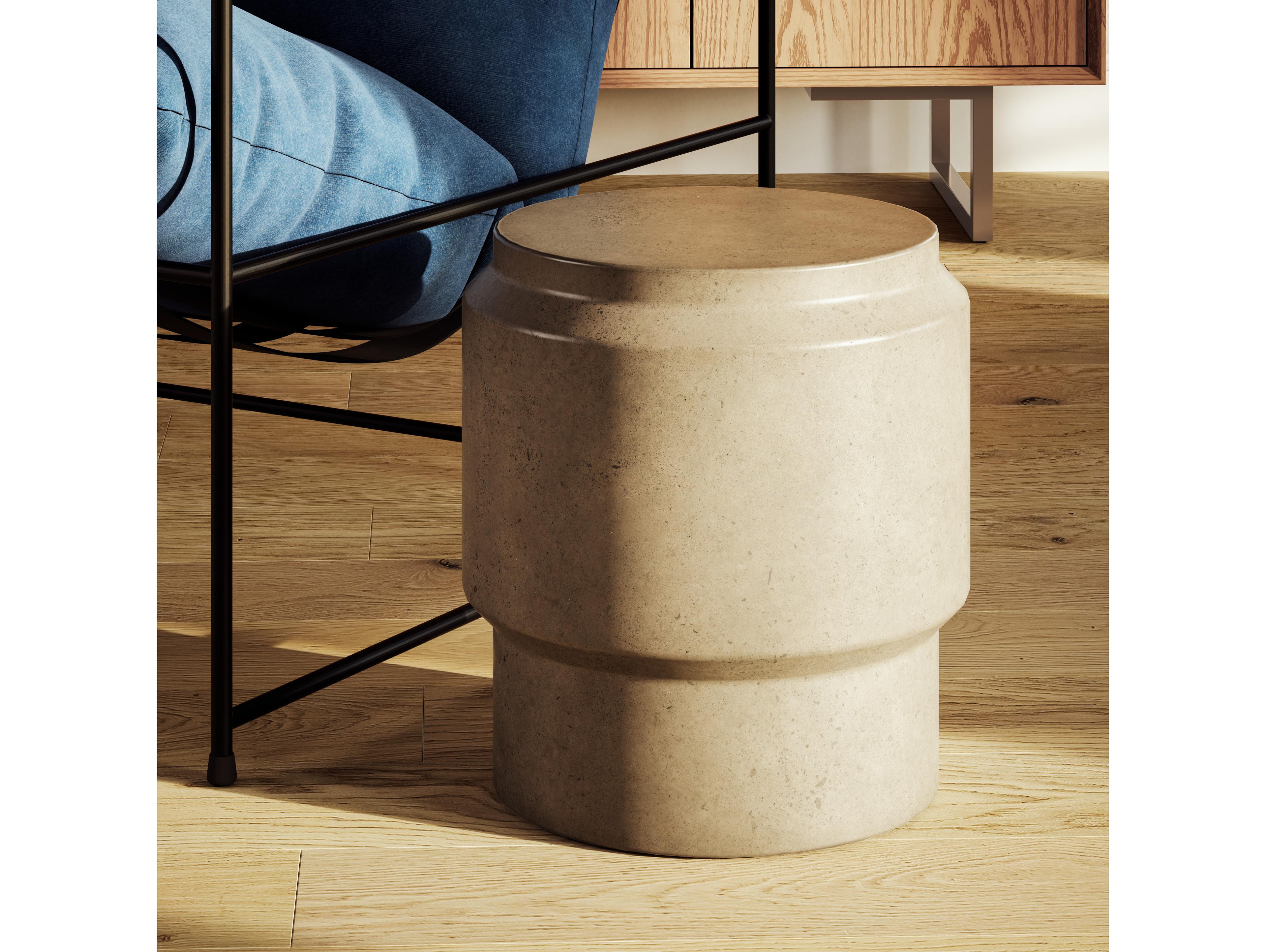 Urbia Mixx Concrete Dark Grey Accent Barrel Stool