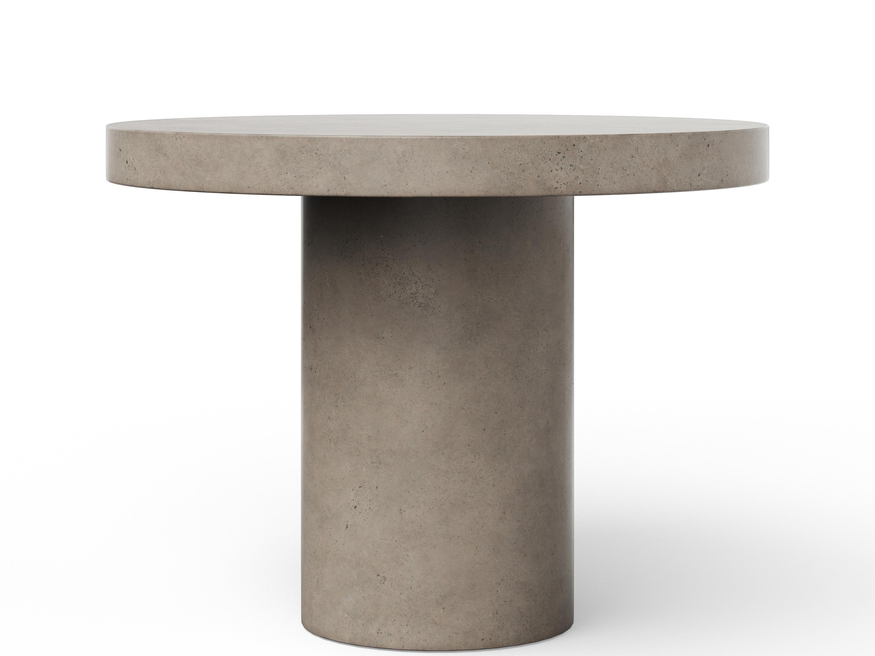 Urbia Mixx Circa Concrete Counter Height Dining Table Dia. Dark Grey