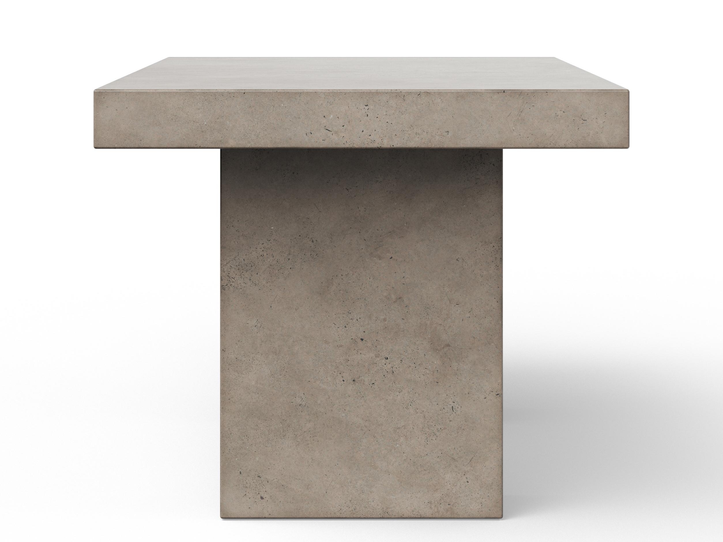 Urbia Mixx Elcor Rectangular Stone Dark Grey Dining Table
