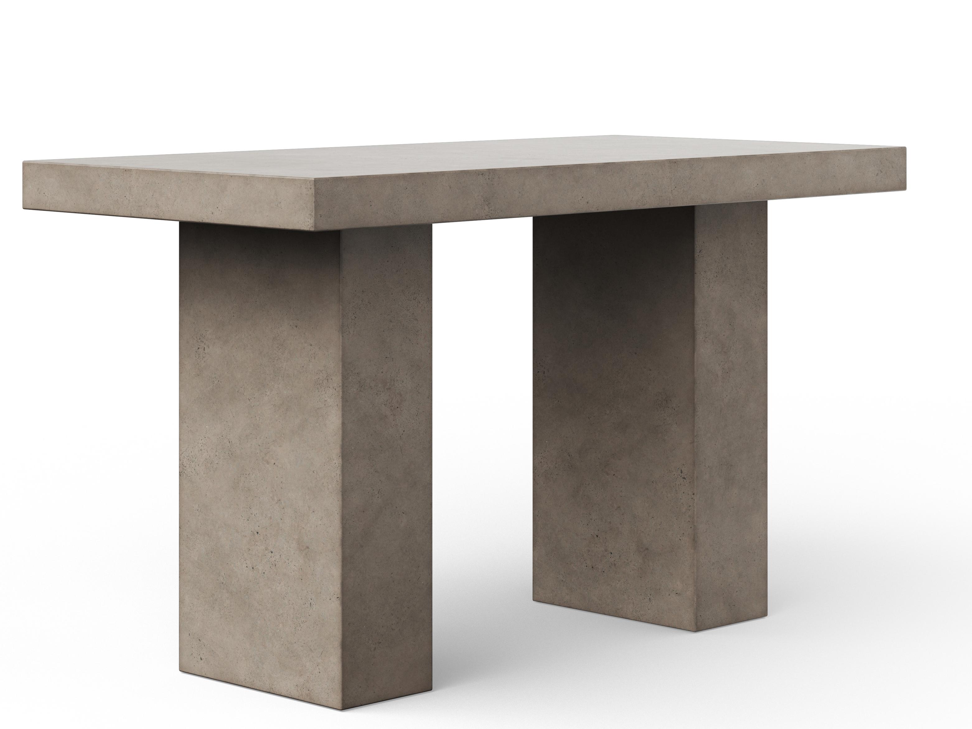Urbia Mixx Elcor Concrete Bar Height Dining Table x 70.75" Dark Grey