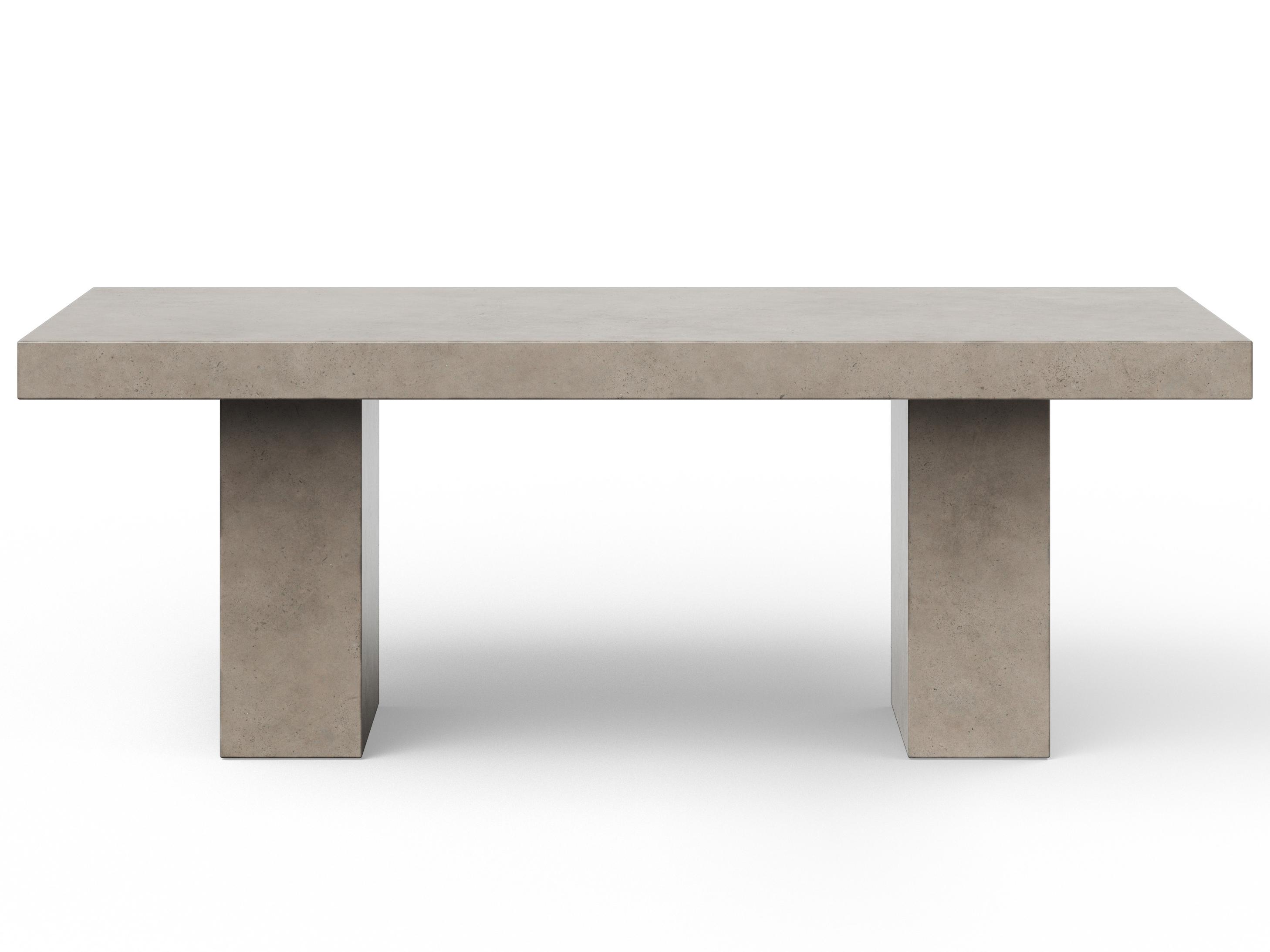 Urbia Mixx Elcor Rectangular Concrete Dark Grey Dining Table