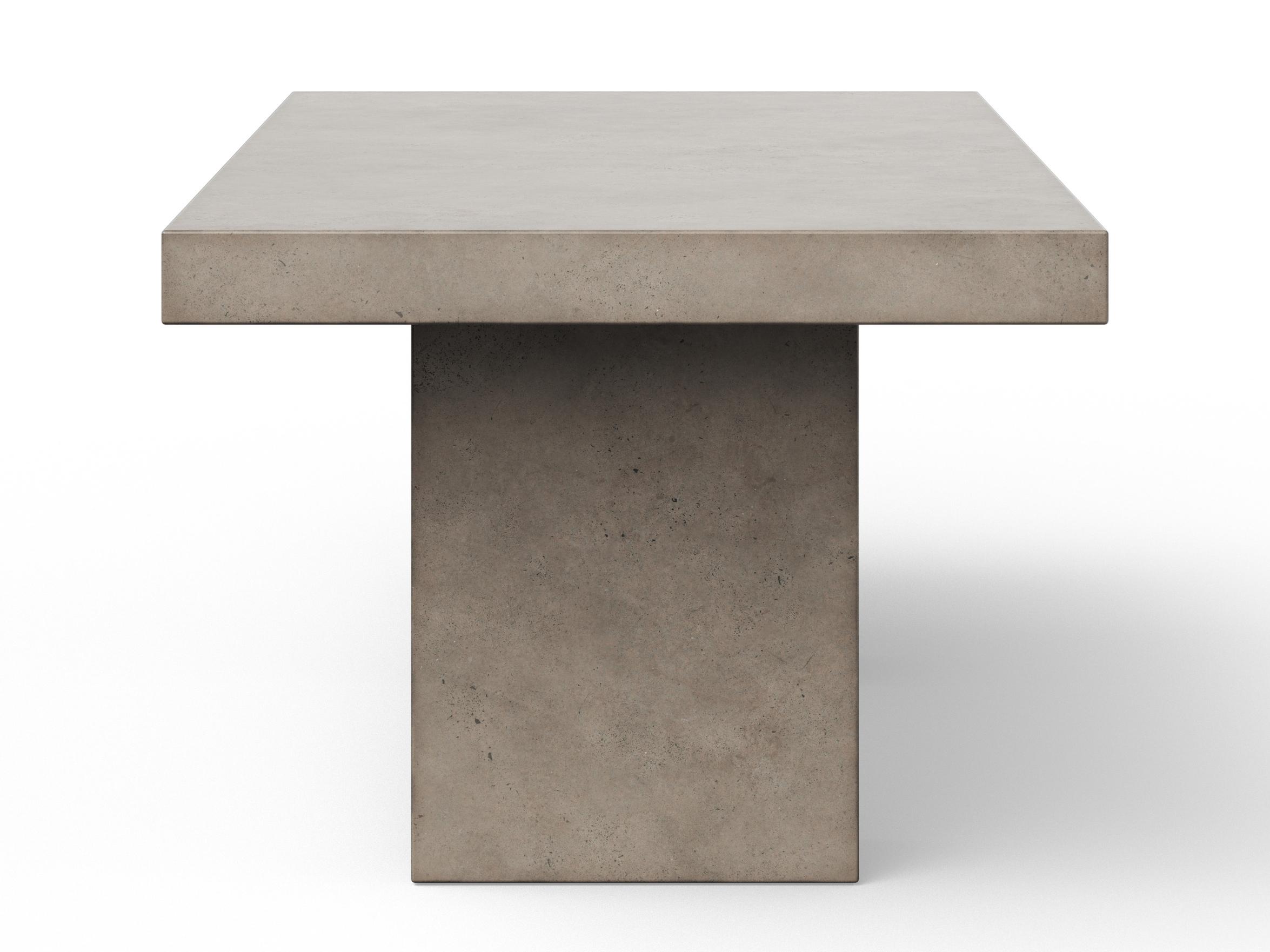 Urbia Mixx Elcor Rectangular Concrete Dark Grey Dining Table