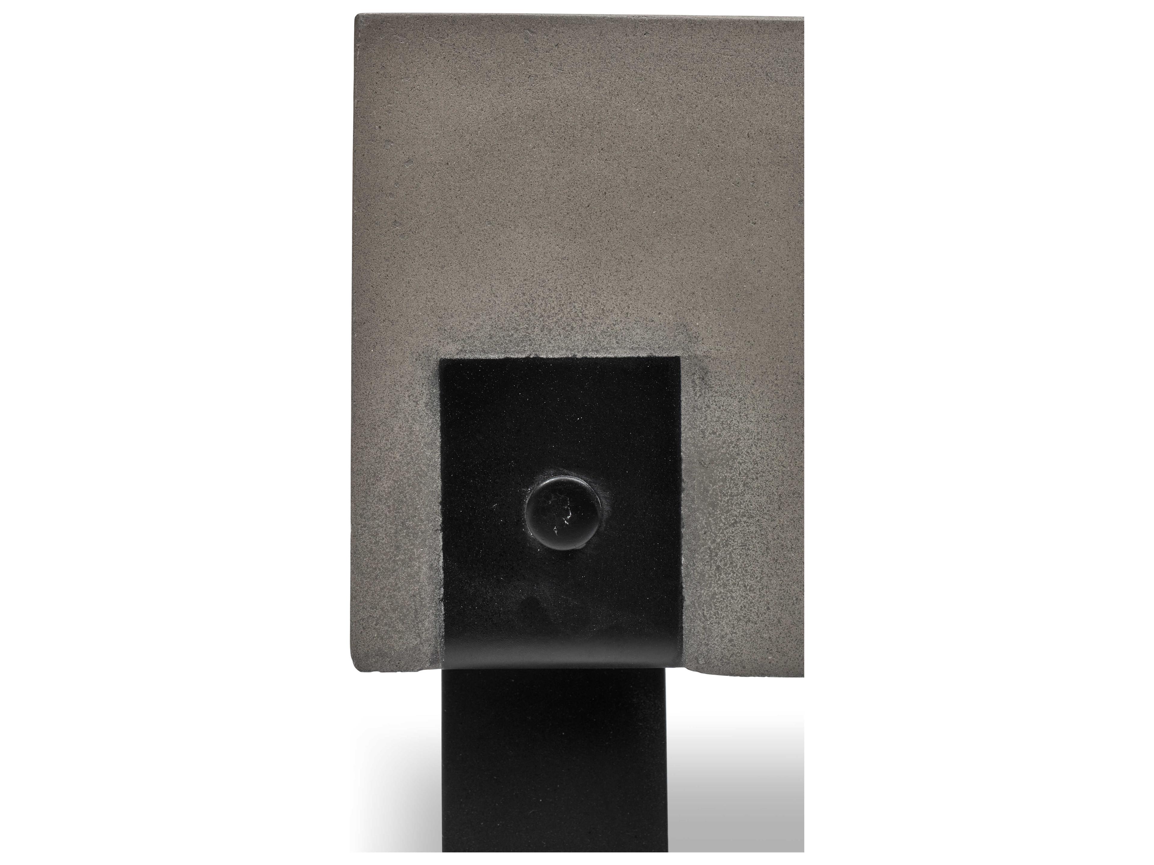 Urbia Industrial Concrete Dark Grey Black Gray Accent Stool