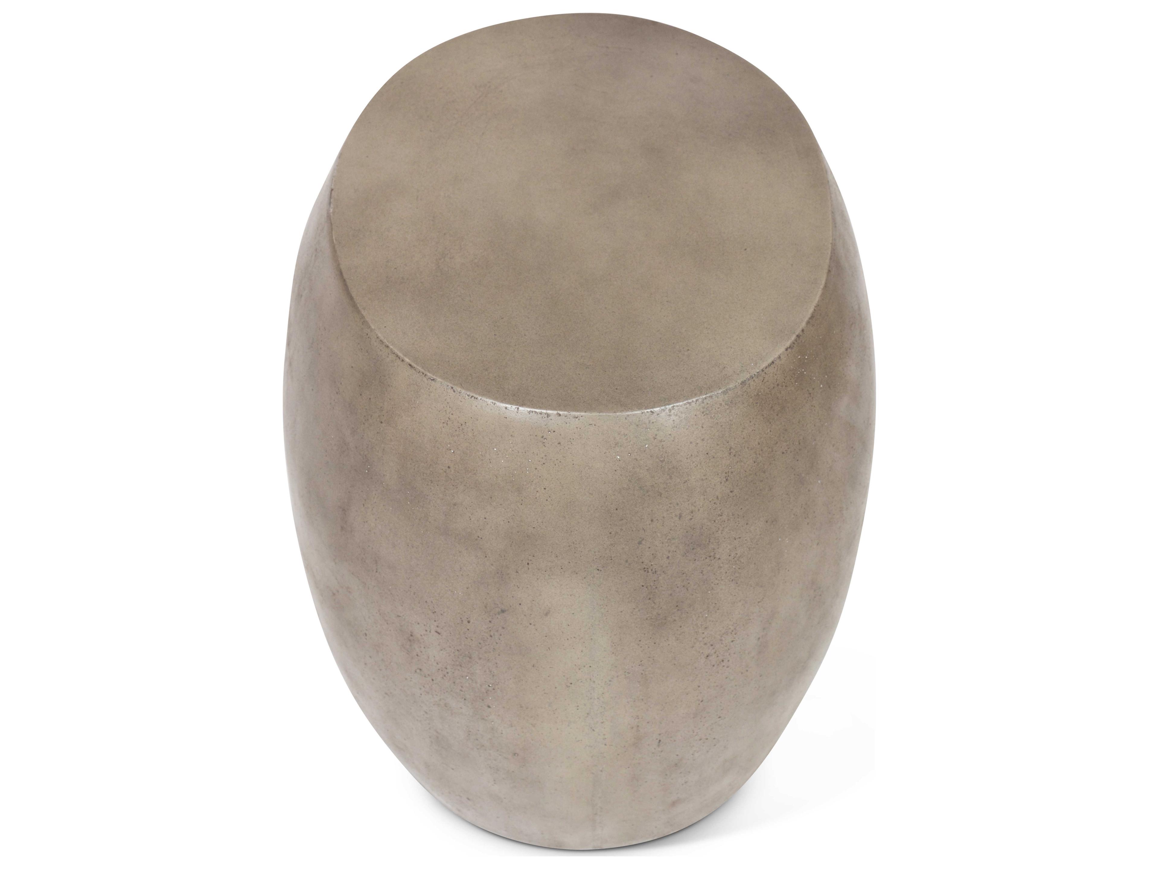 Urbia Pebble Oval Concrete End Table