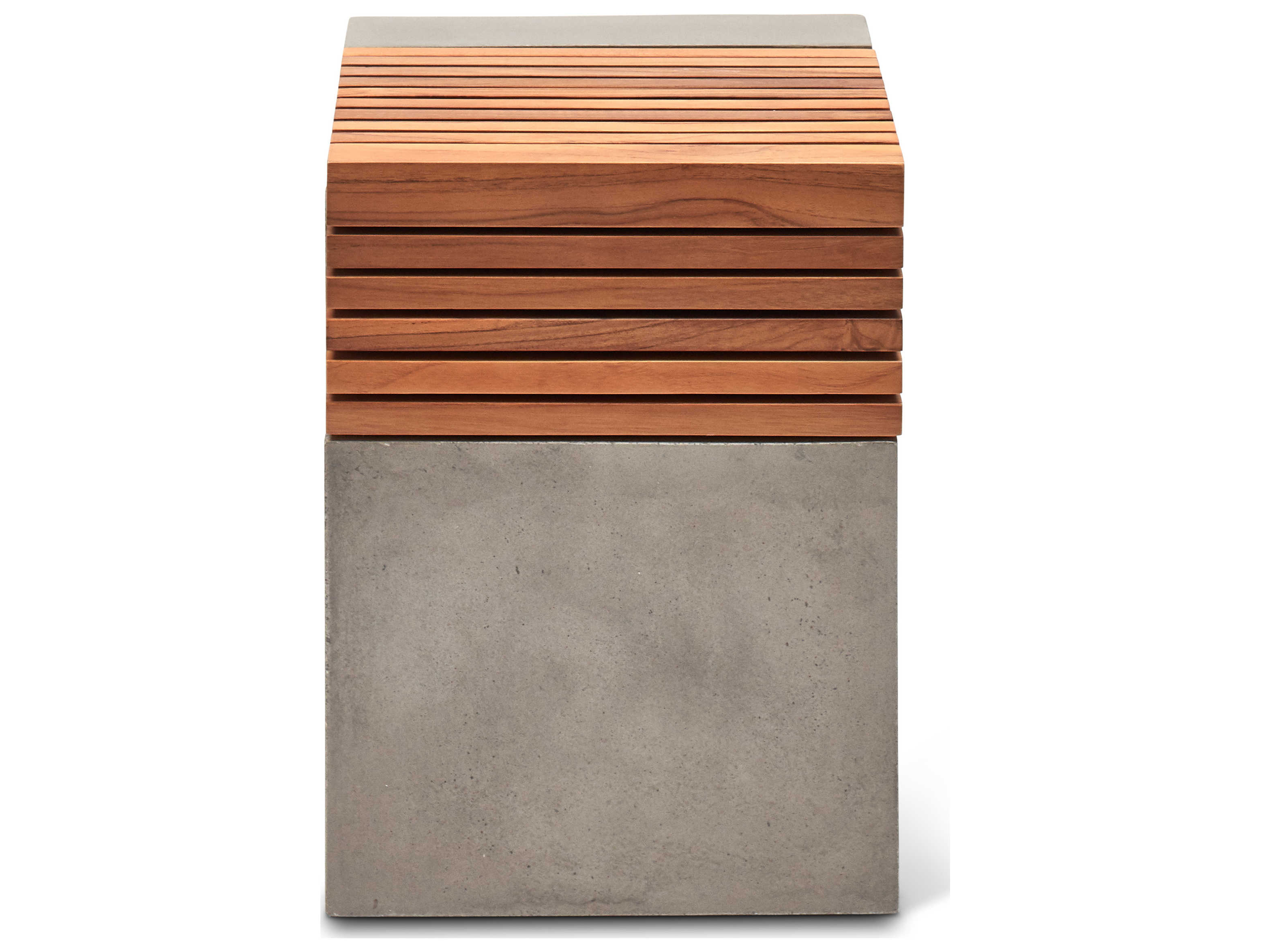 Urbia Stecca Concrete Dark Grey Gray Accent Stool