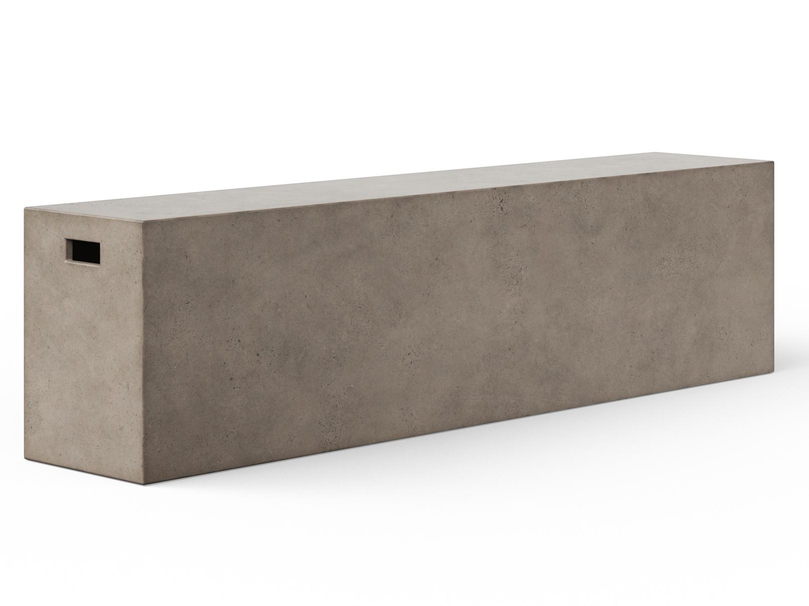 Urbia Una Concrete Dark Grey Accent Bench