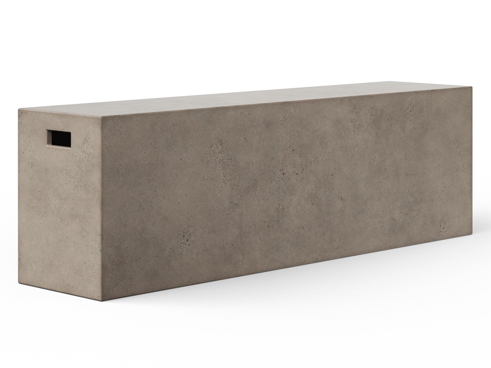 Urbia Una Concrete Dark Grey Accent Bench