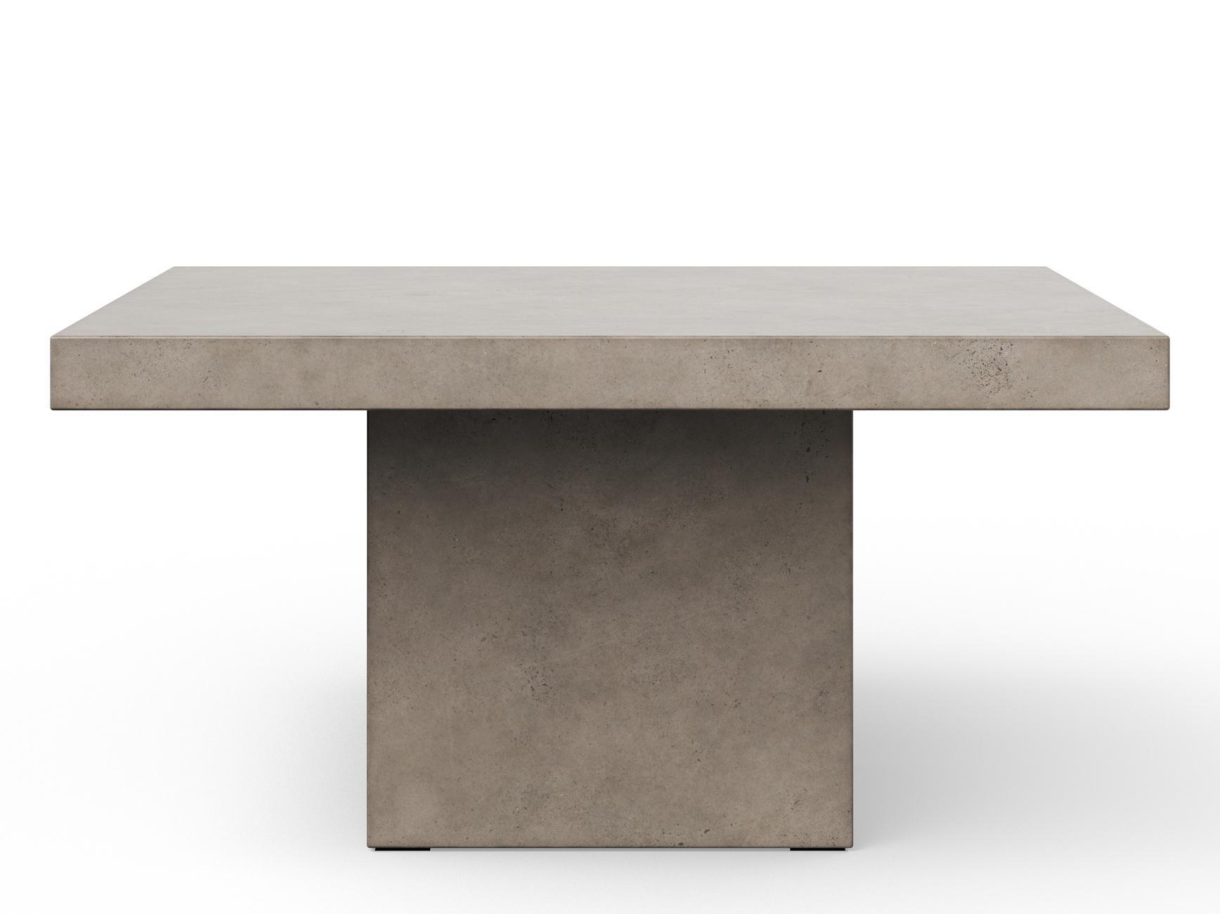 Urbia Mixx Una Square Concrete Dark Grey Dining Table