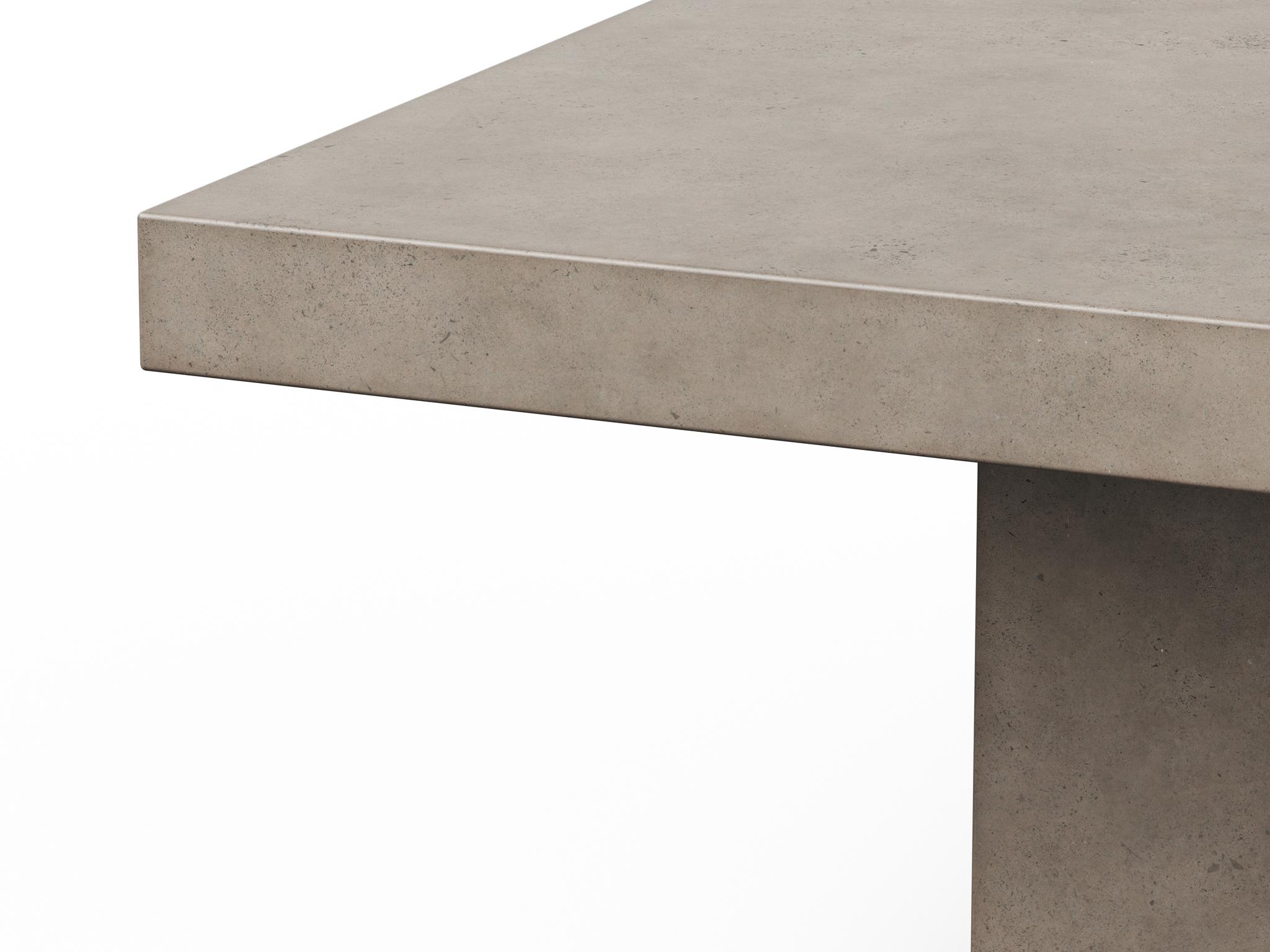Urbia Mixx Una Square Concrete Dark Grey Dining Table