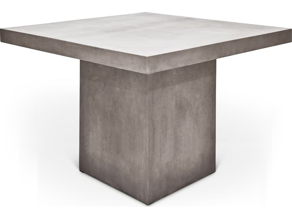 Urbia Mixx Concrete Una Square Bar Height Dining Table Dark Grey