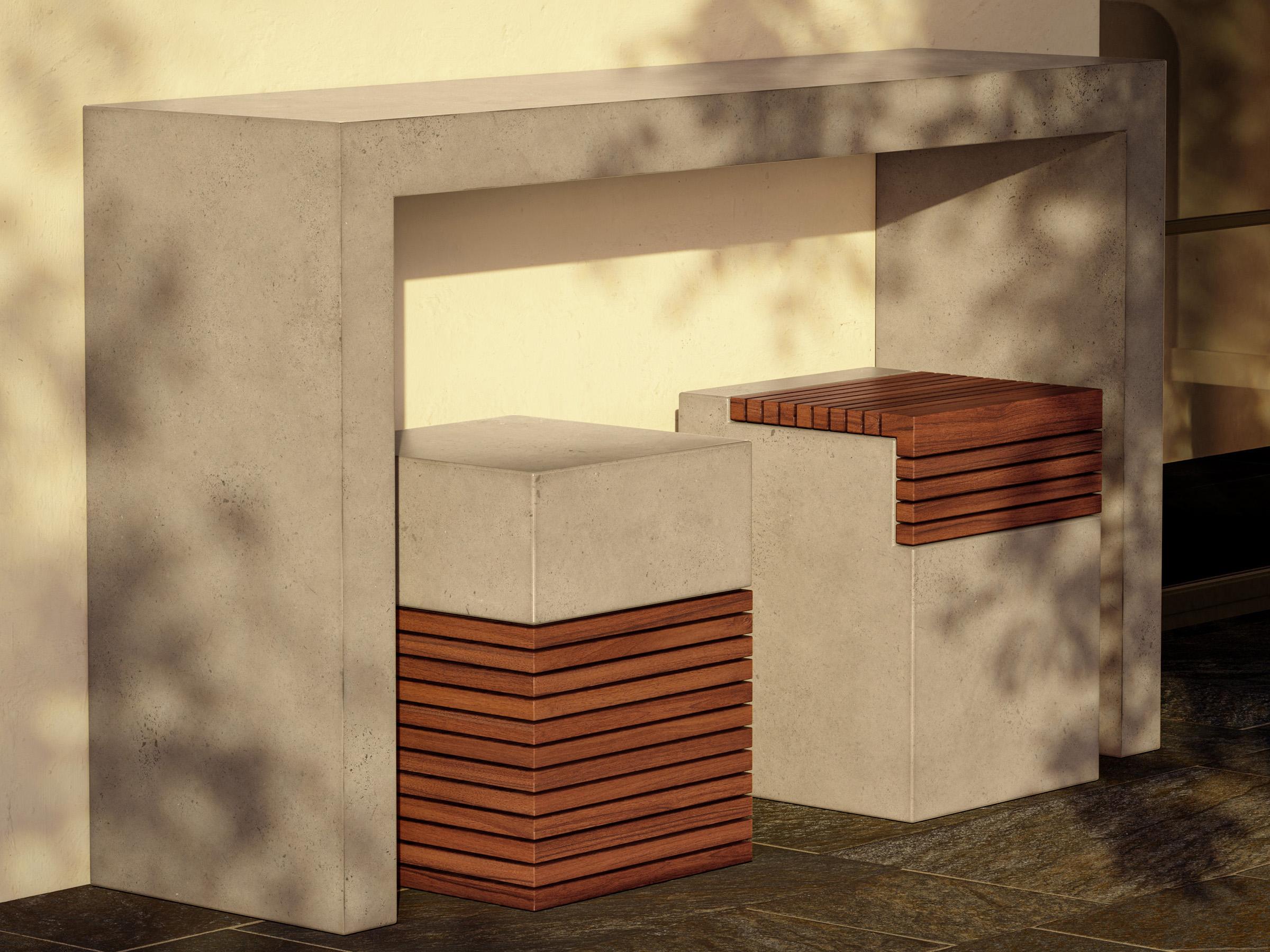 Urbia You Rectangular Concrete Console Table