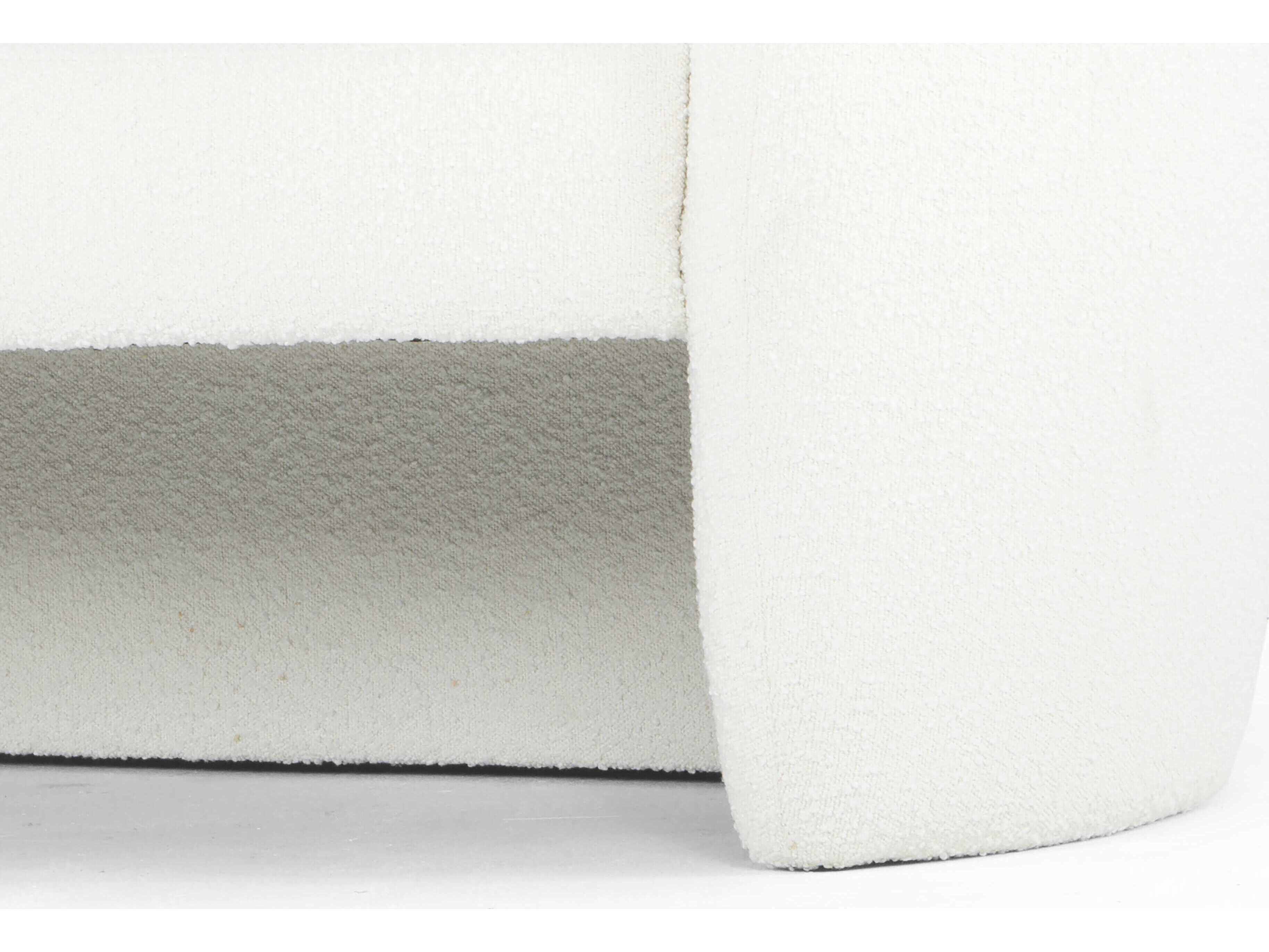 Urbia Metro Boucle White Upholstered Loveseat