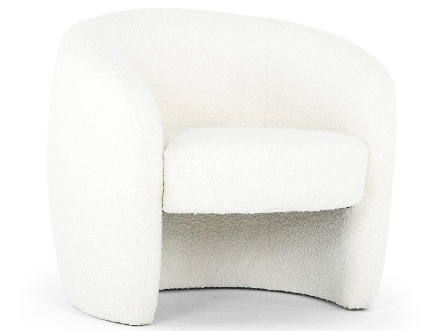 Urbia Metro White Fabric Accent Chair
