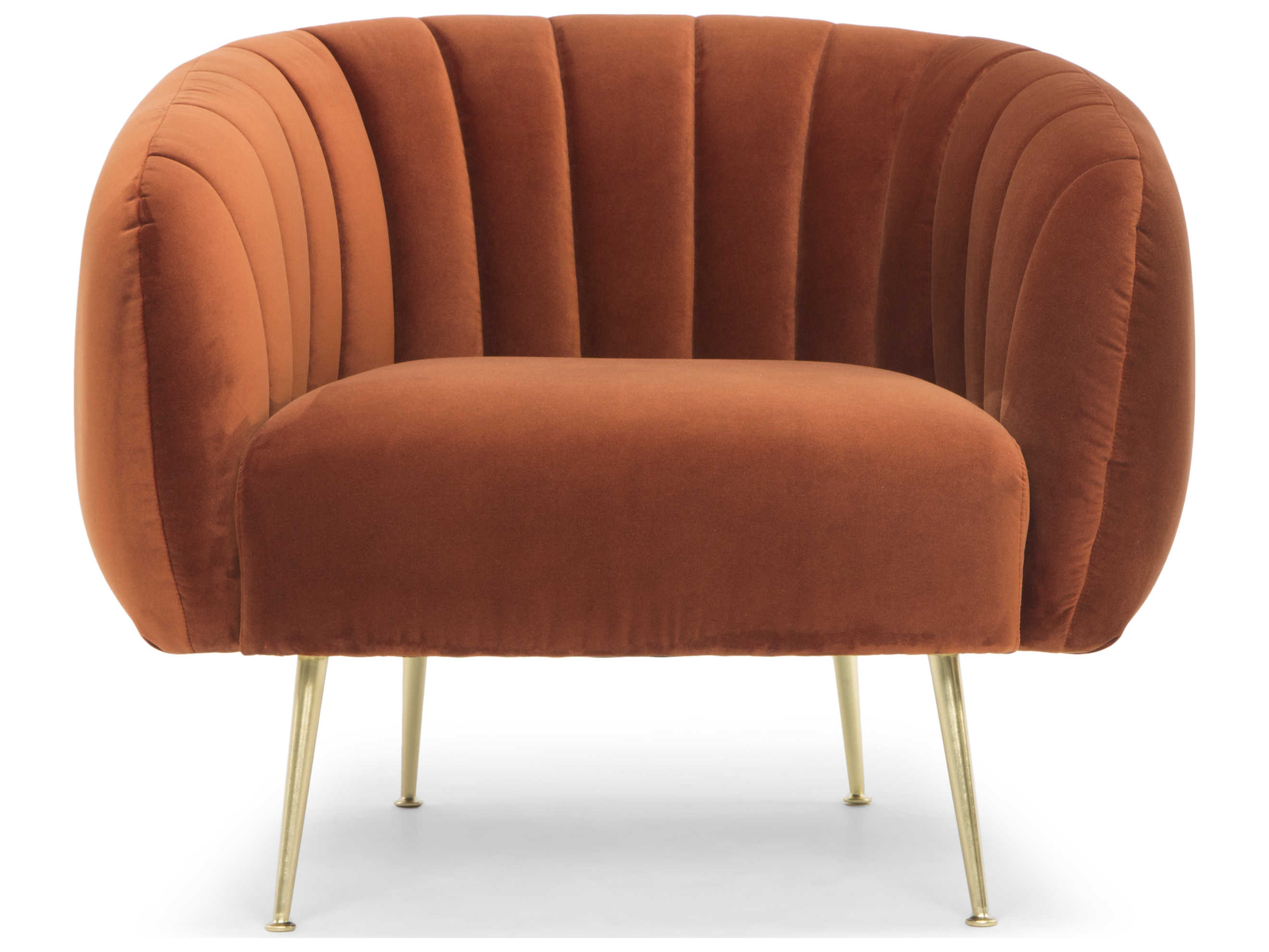 Urbia Metro Orange Fabric Accent Chair