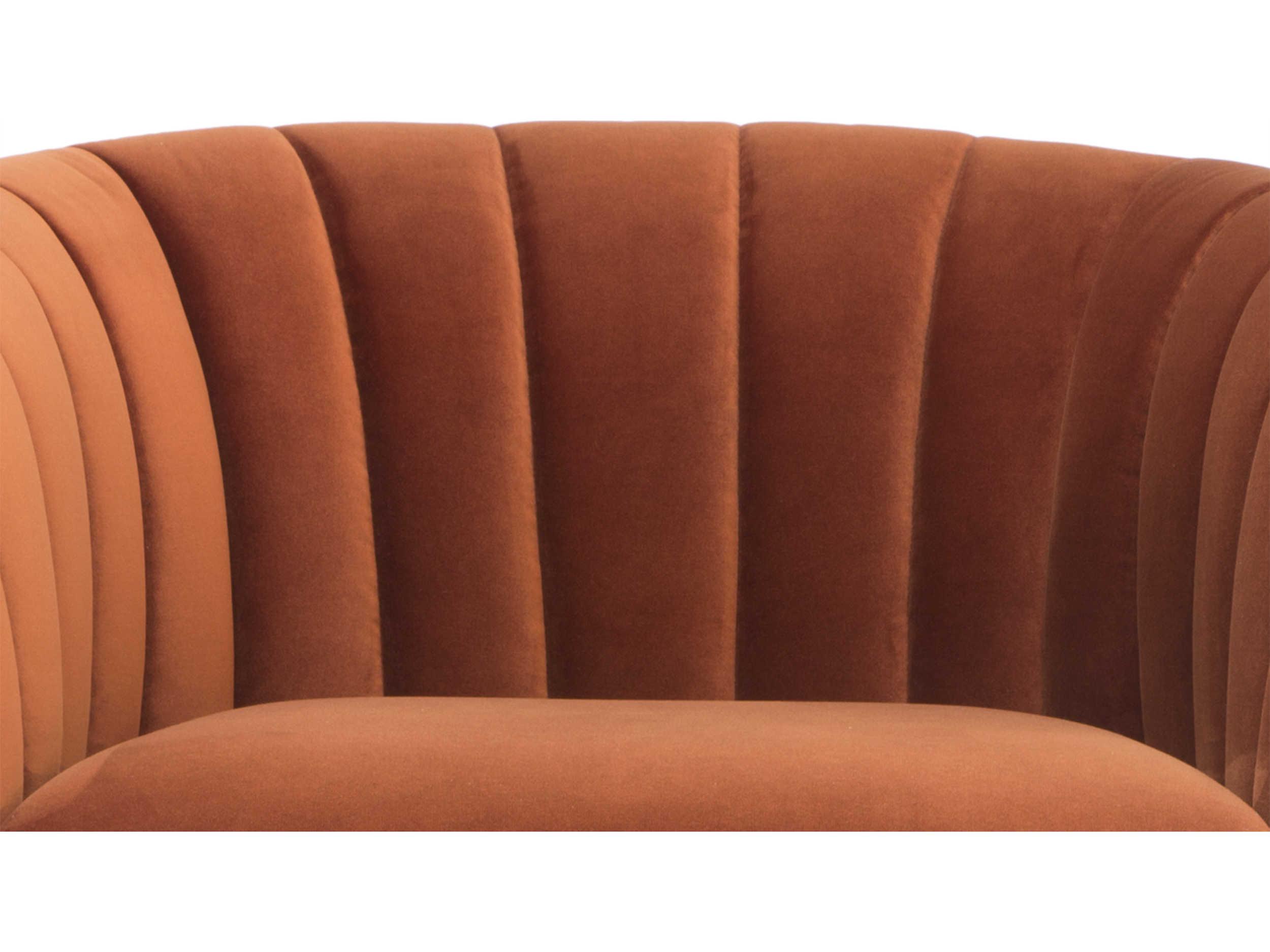 Urbia Metro Orange Fabric Accent Chair