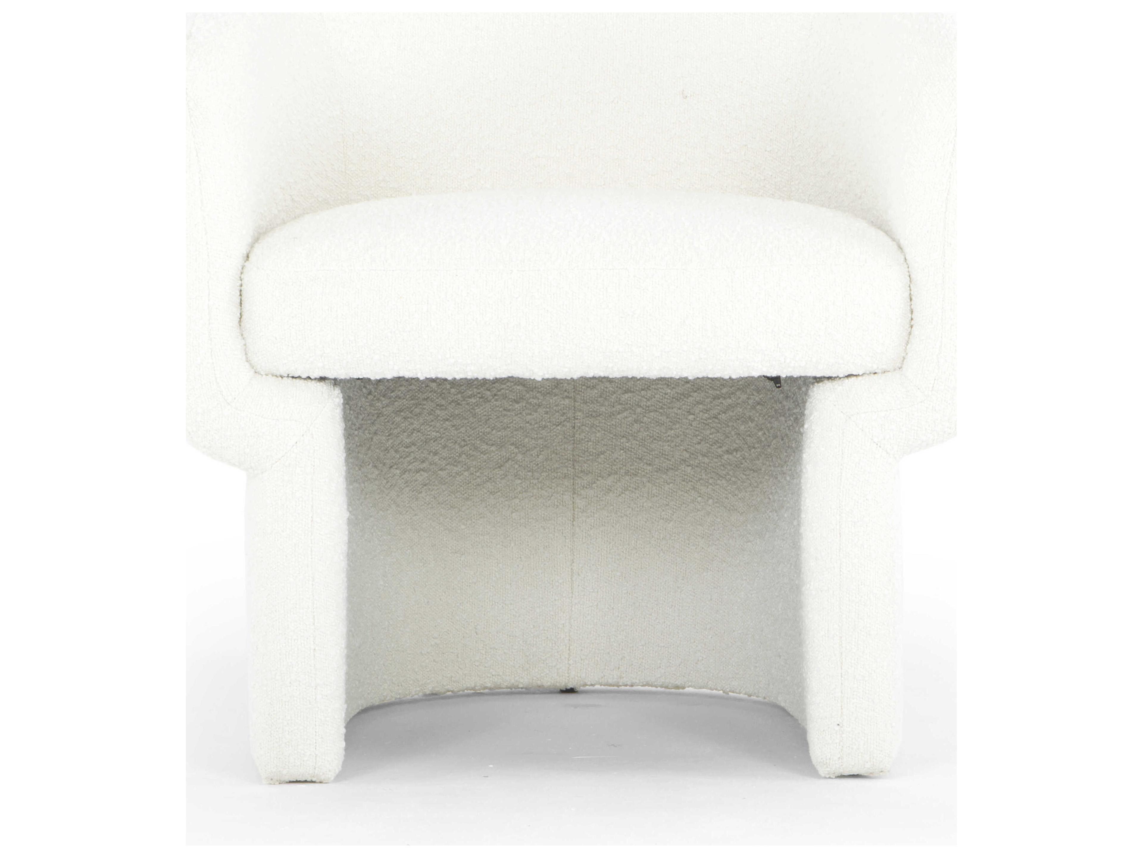 Urbia Metro White Fabric Accent Chair