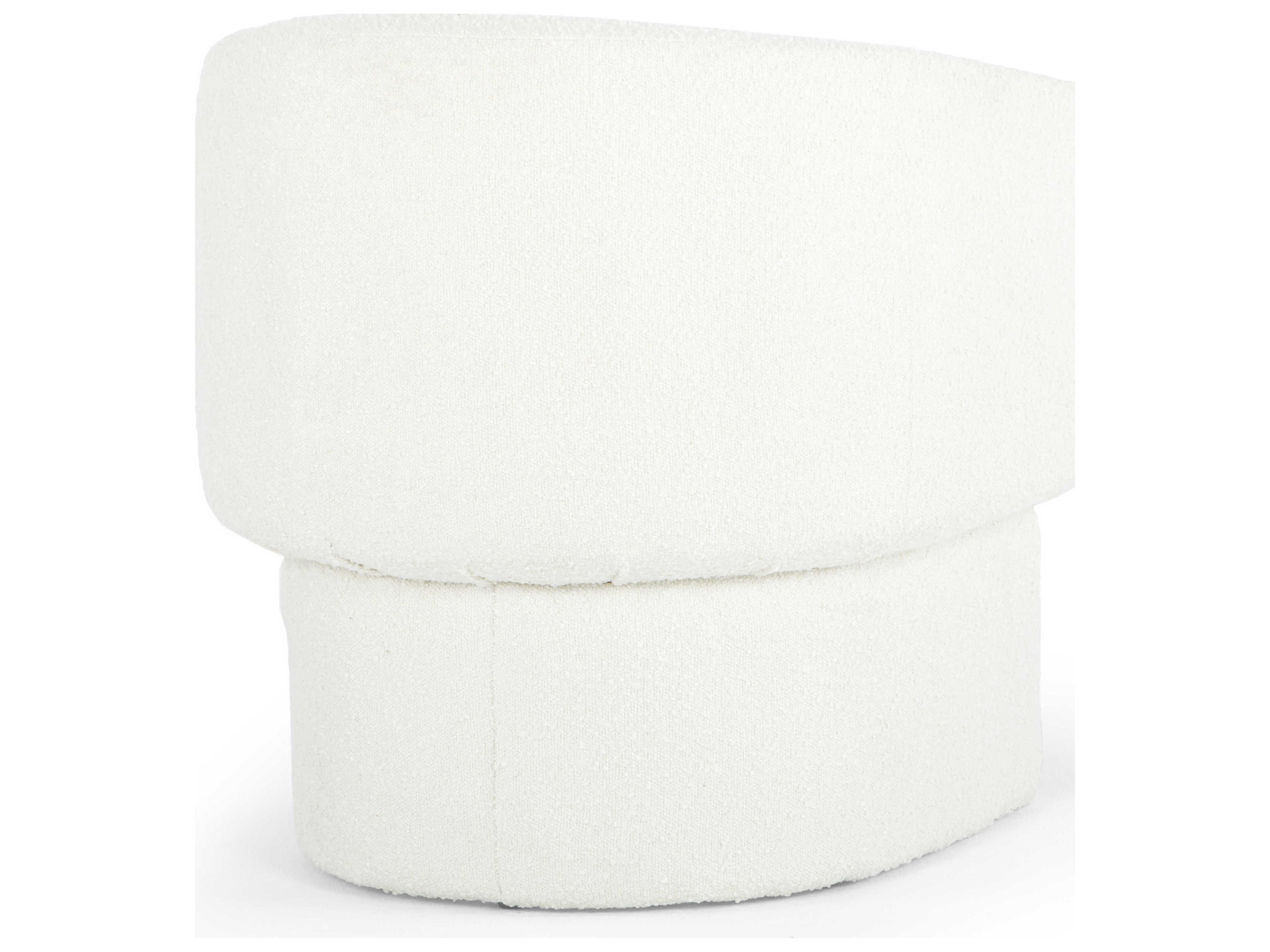 Urbia Metro White Fabric Accent Chair