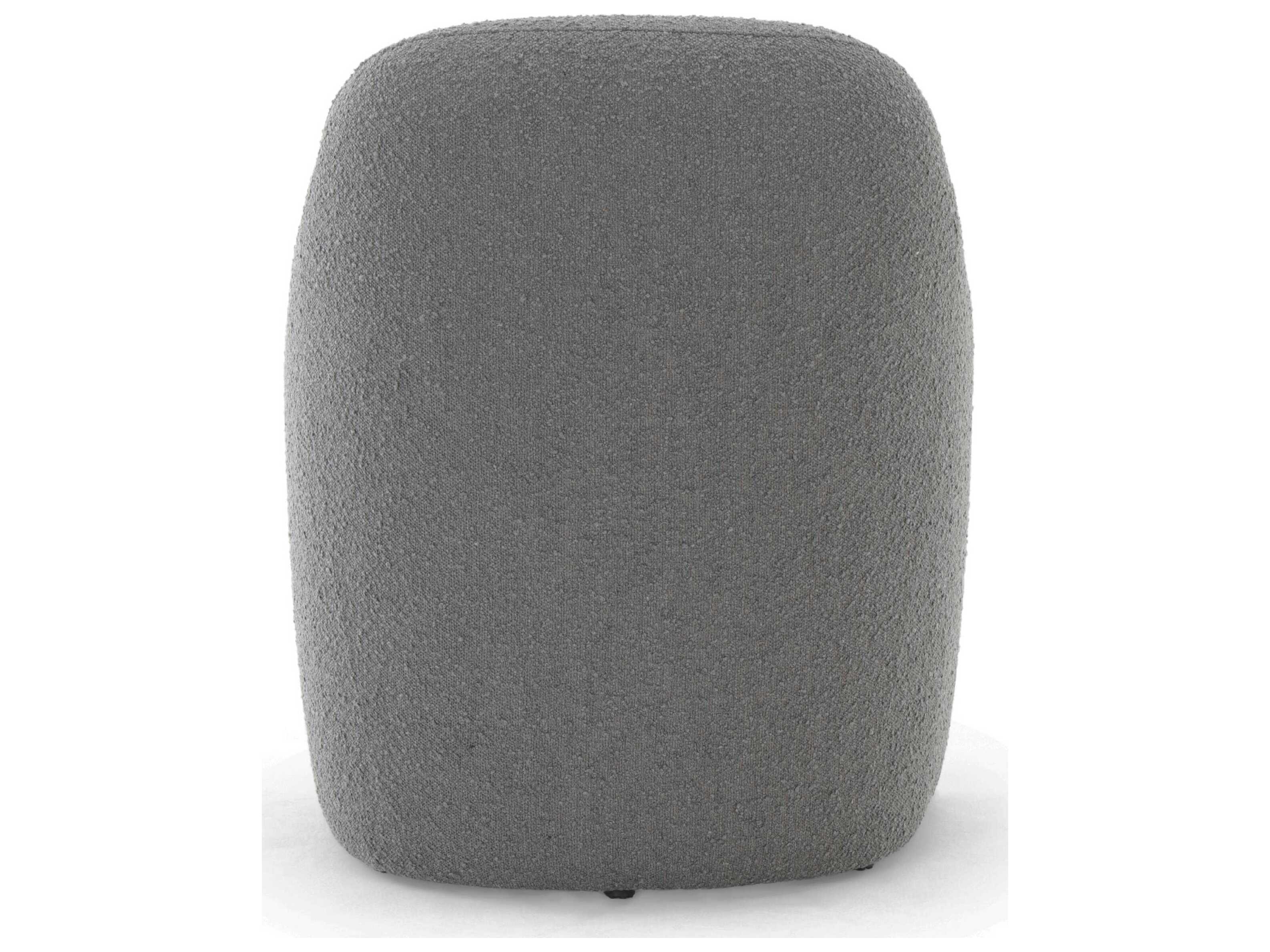 Urbia Metro Nora Pine Wood Gray Upholstered Arm Dining Chair